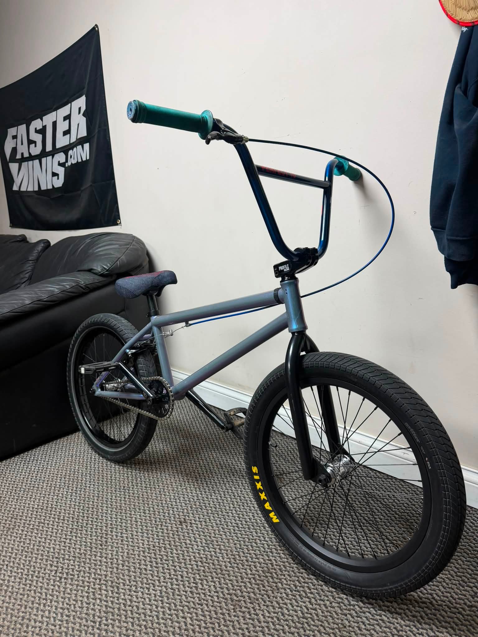 Custom red BMX bike build with S&M ATF and Kink parts