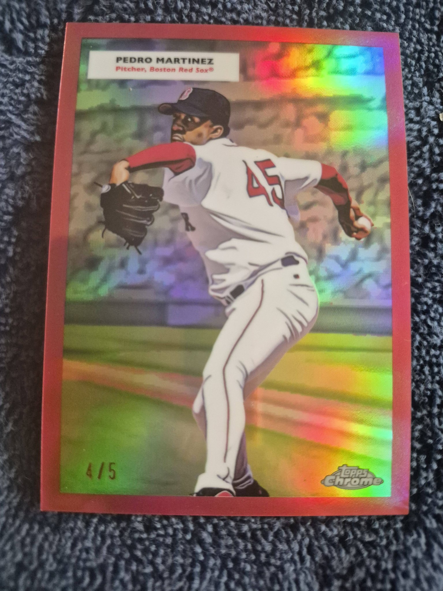 Rare Pedro Martinez card found in Topps Chrome Platinum pack