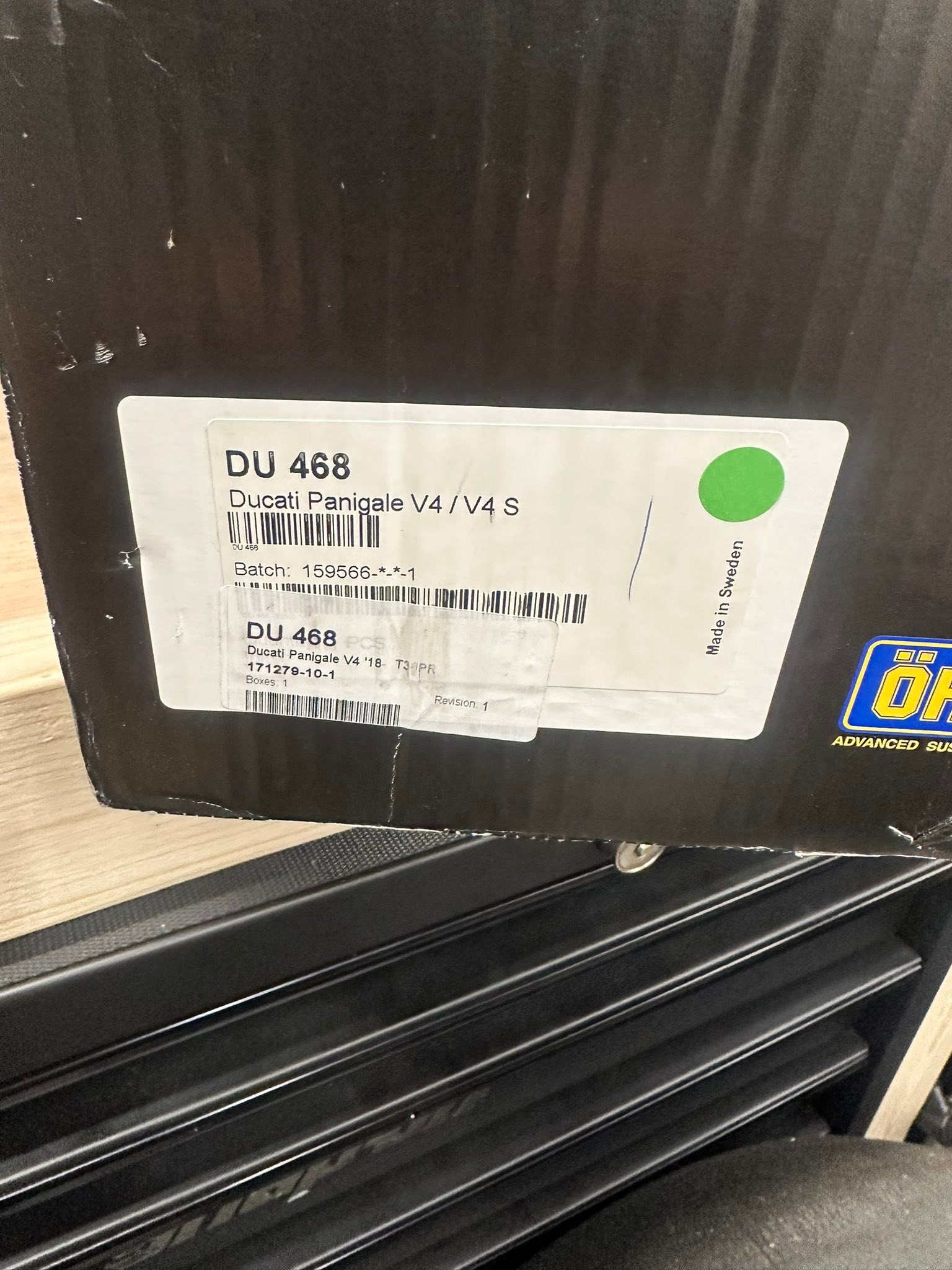 Ohlins ttx gp Rear shock eith race valving as brand new £1000 Fkr