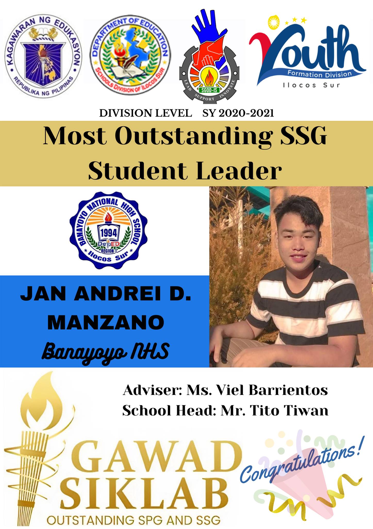 🎉🎉🎉🎉🎉Congrat... - DepEd Tayo - Youth Formation - R1 Ilocos Sur