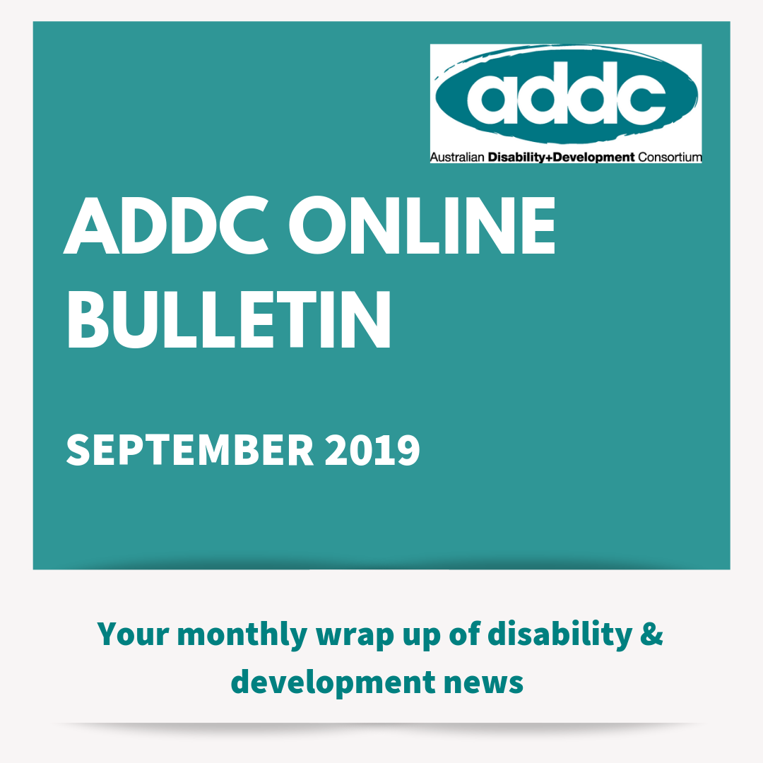 Australian Disability and Development Consortium - ADDC - The September ...