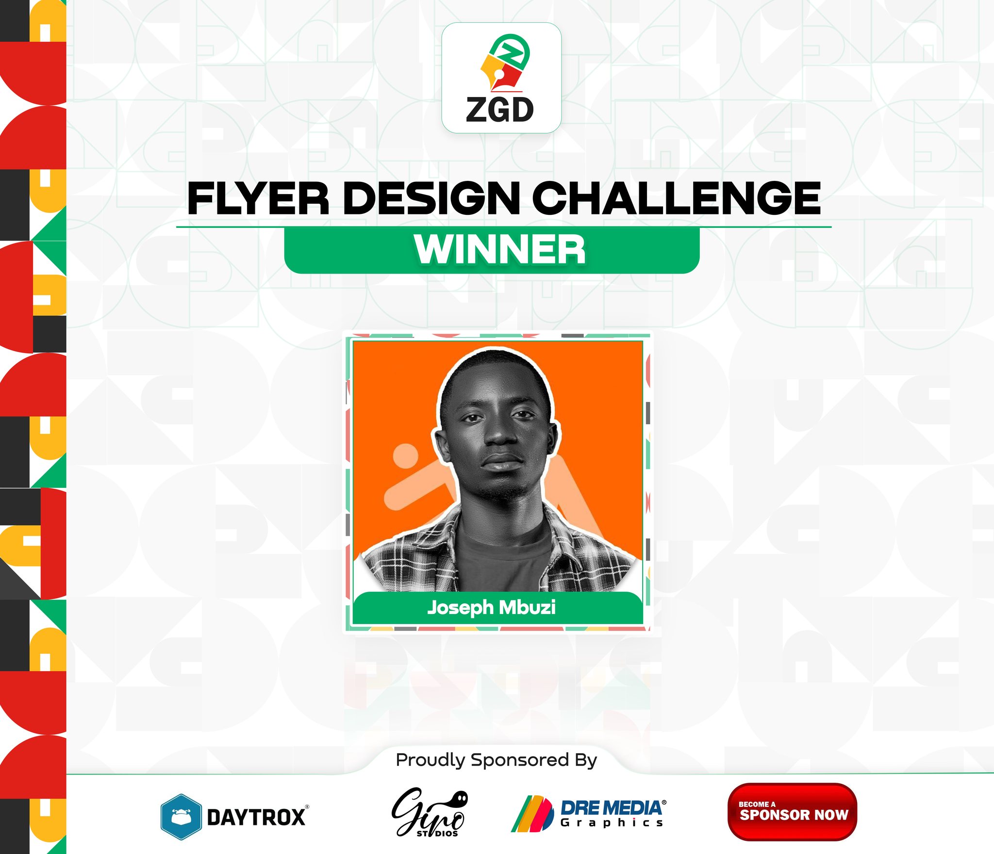 Geoffrey wins Graphic Artist of the Year award 2026