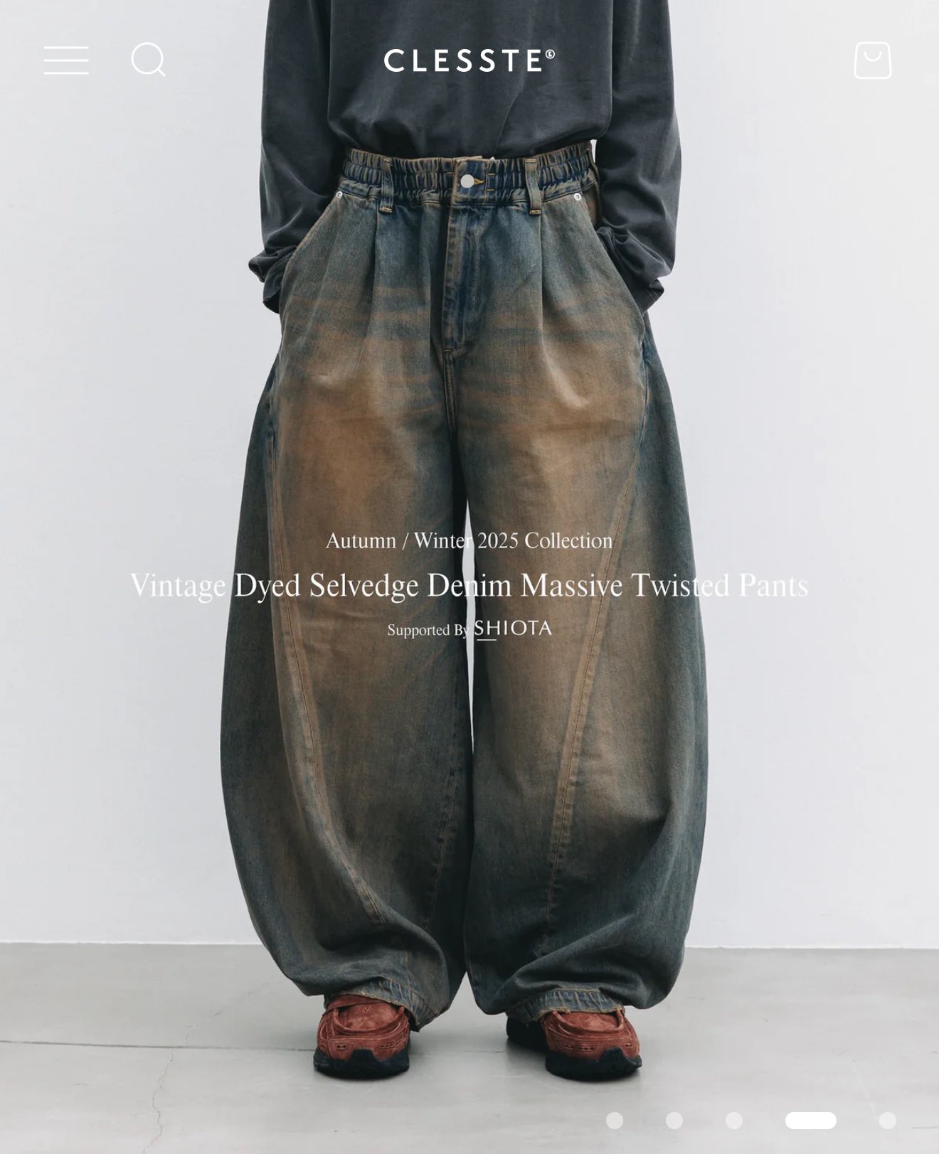 CLESSTE 【10.22 WED 20:00- IN STOCK】VINTAGE DYED SELVEDGE DENIM 