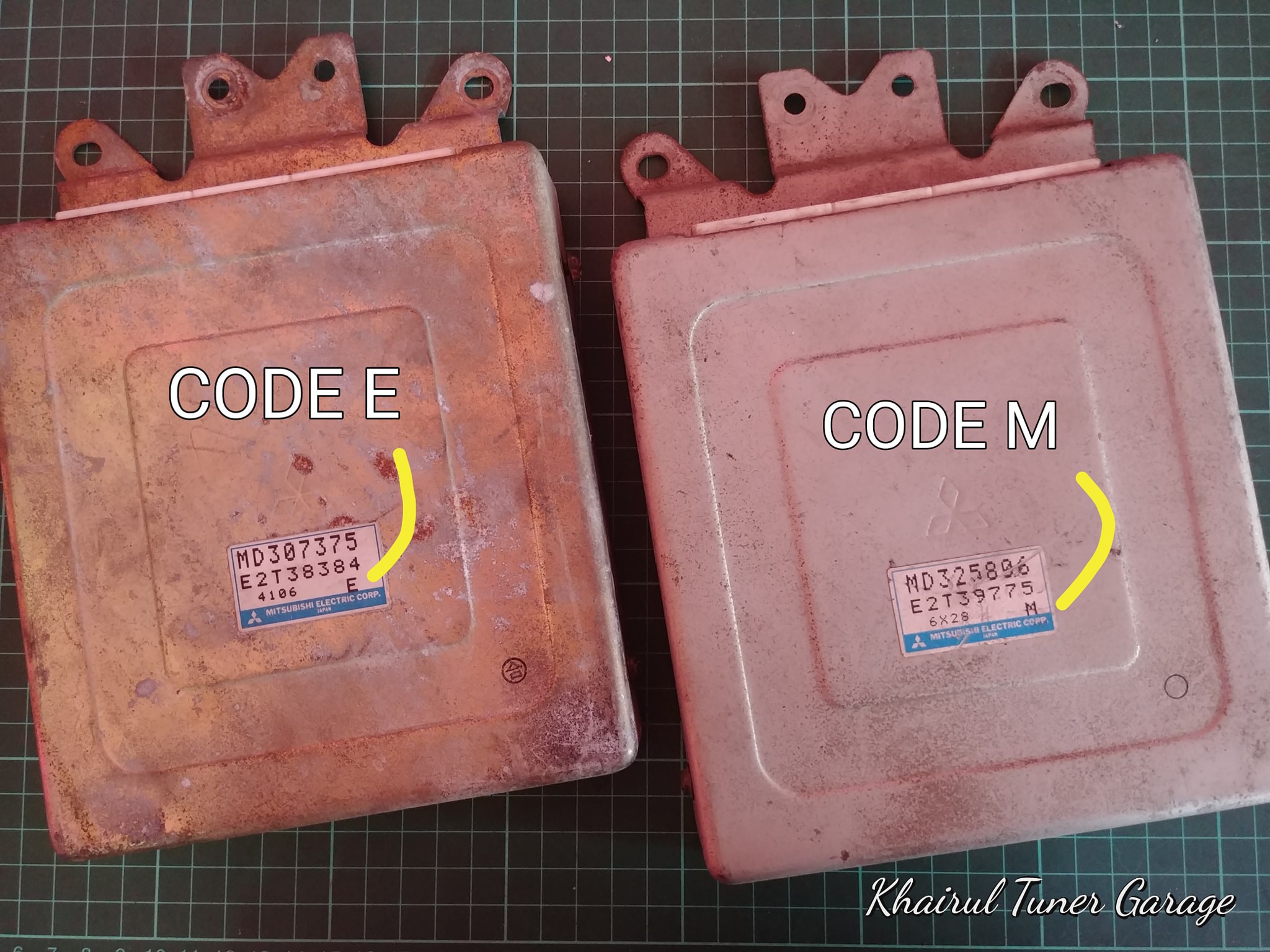 CODE E vs CODE M ECU mitsubishi... - Khairul TUNER Garage | Facebook