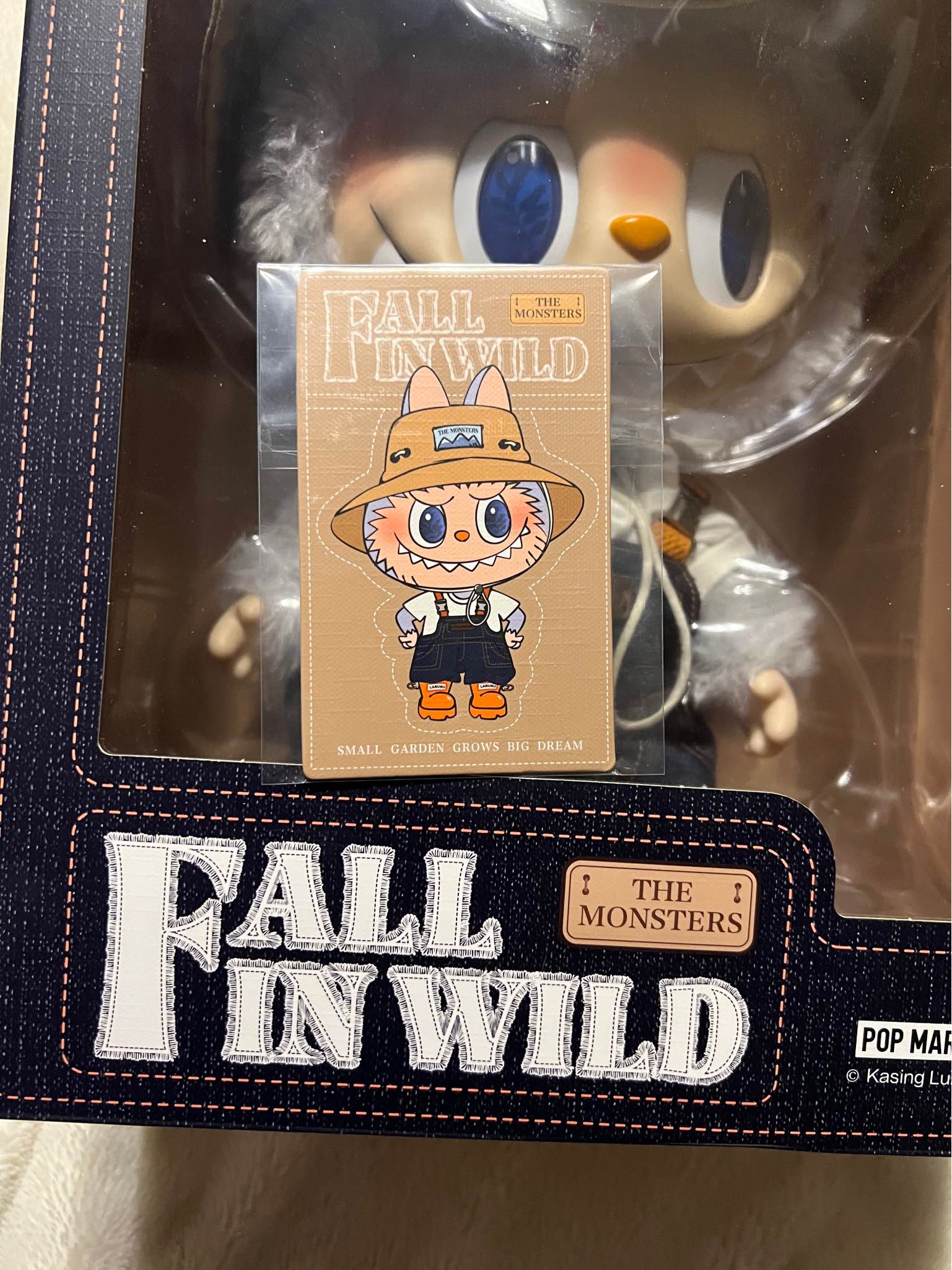 Collectible POP MART The Monsters Fall In Wild vinyl plush figure