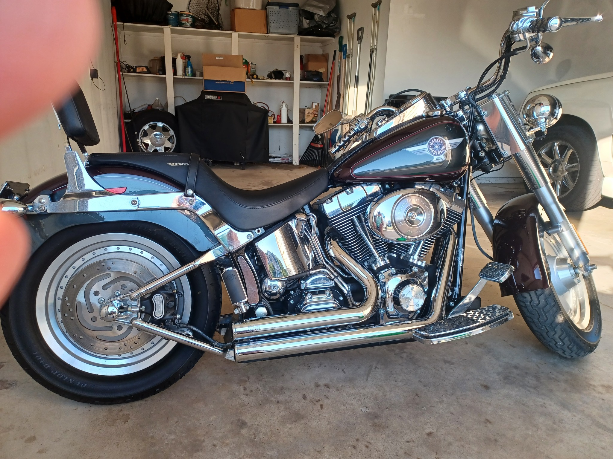 My 2005 Harley-Davidson FLSTFIAE 15th Anniversary Fat Boy special 