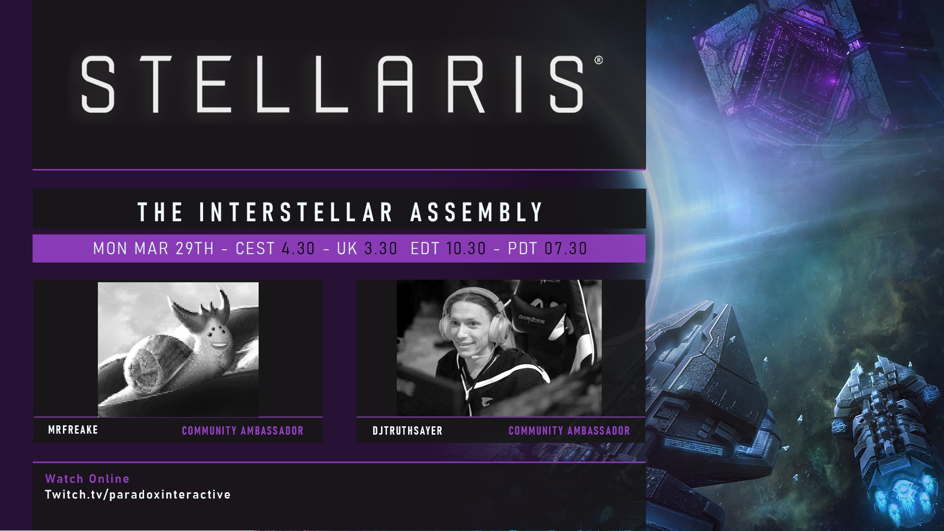 Stellaris - The Interstellar Assembly will be live in one... | Facebook