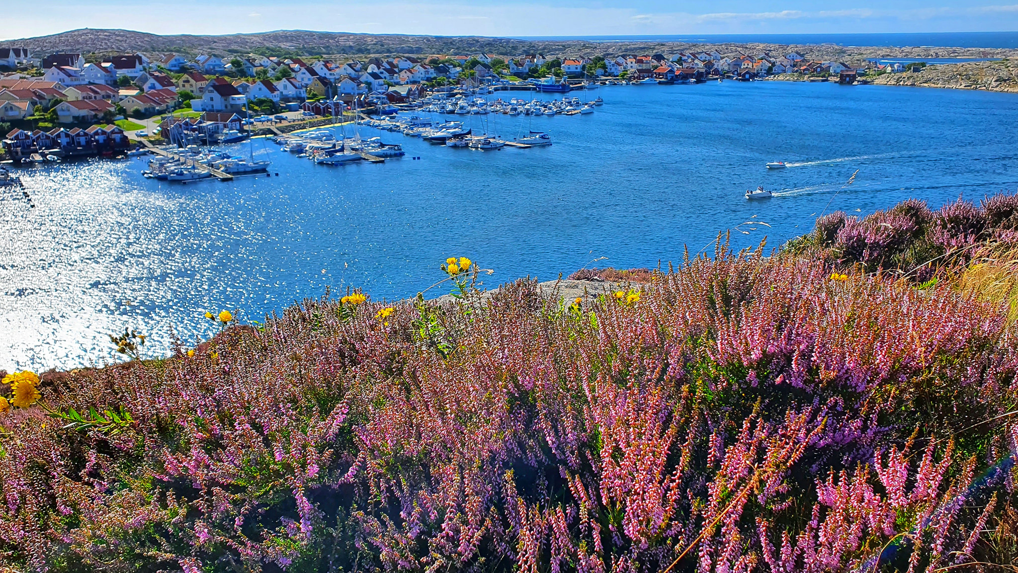 Smögenkusten - Vy över Hasselösund, Smögen. Foto Tomas Jigfelt Bild ...