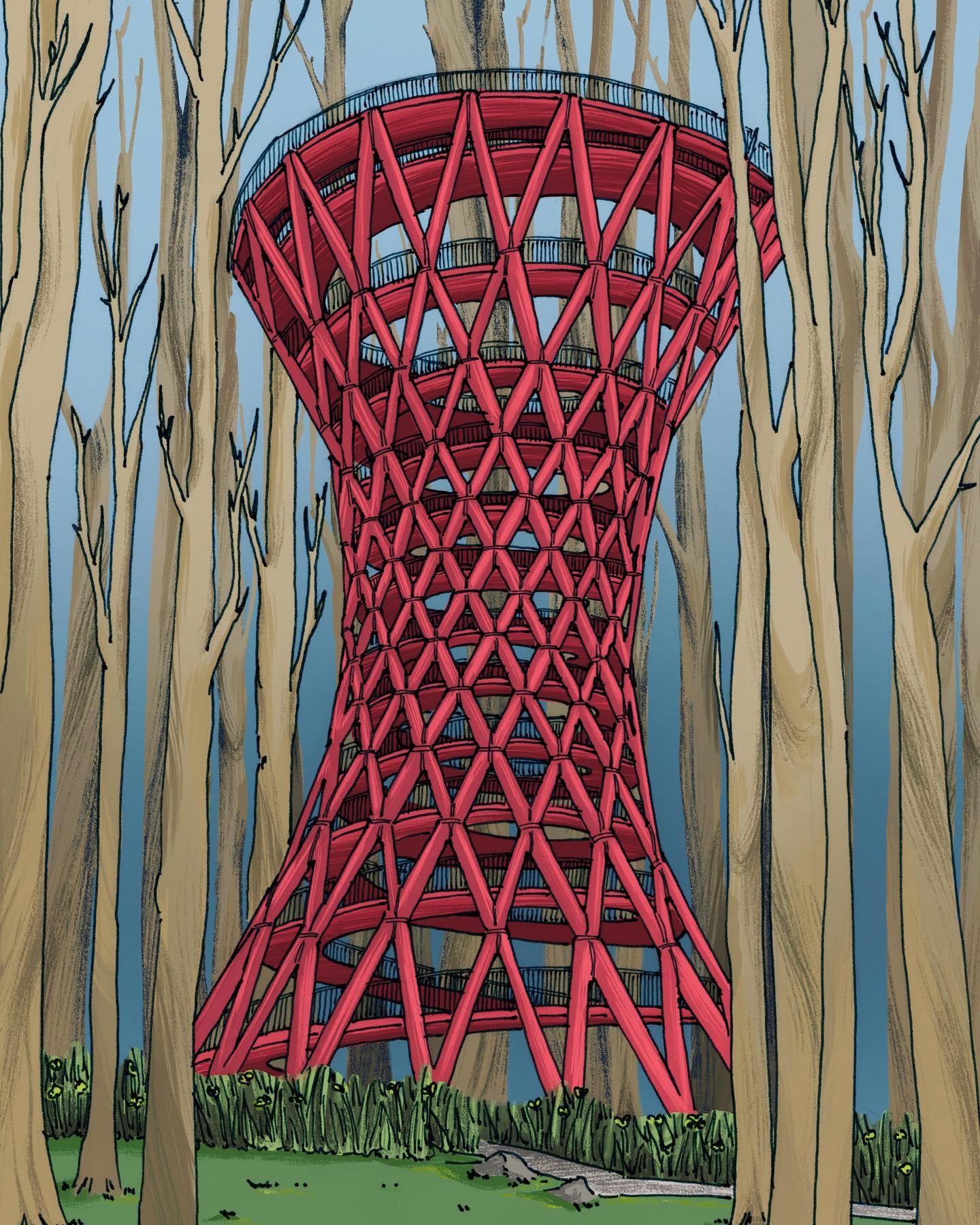 City Anatomy - Camp Adventure Tower located in Rønnede, Denmark. I ...