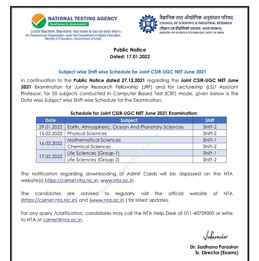 Freak Education - #NTA #CSIR #UGC #NET Exam Schedule Out