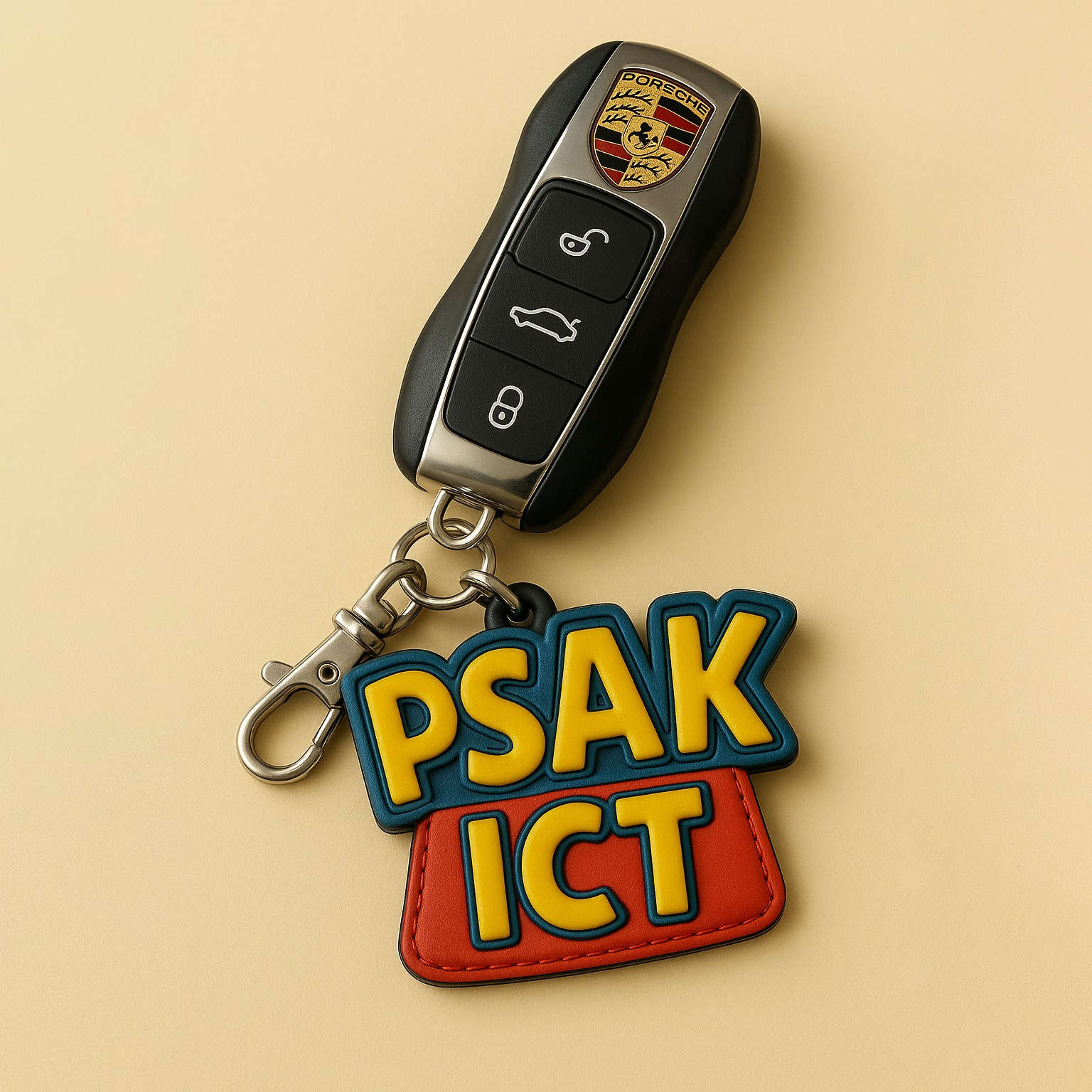 Wongwaris - 🎯 Prompt ภาษาไทย สร้างภาพพวงกุญแจโลโก้ “PSAK ICT” ที่ห้อย ...