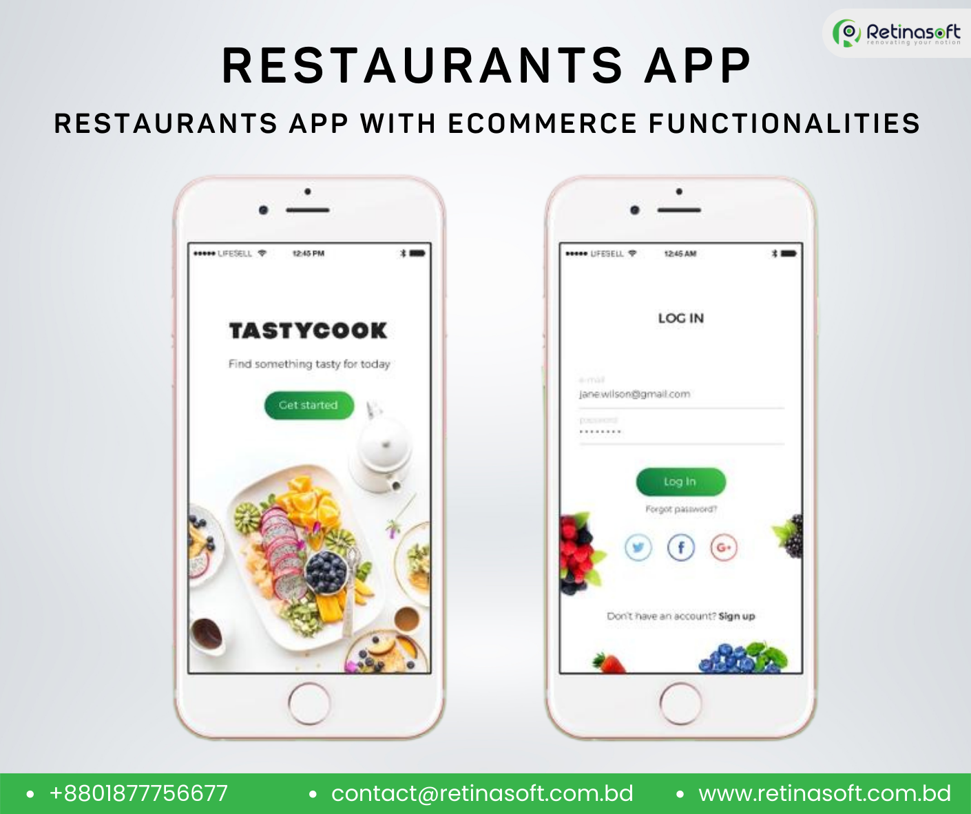 Retina Soft - A restaurant app with an eCommerce facility... | Facebook