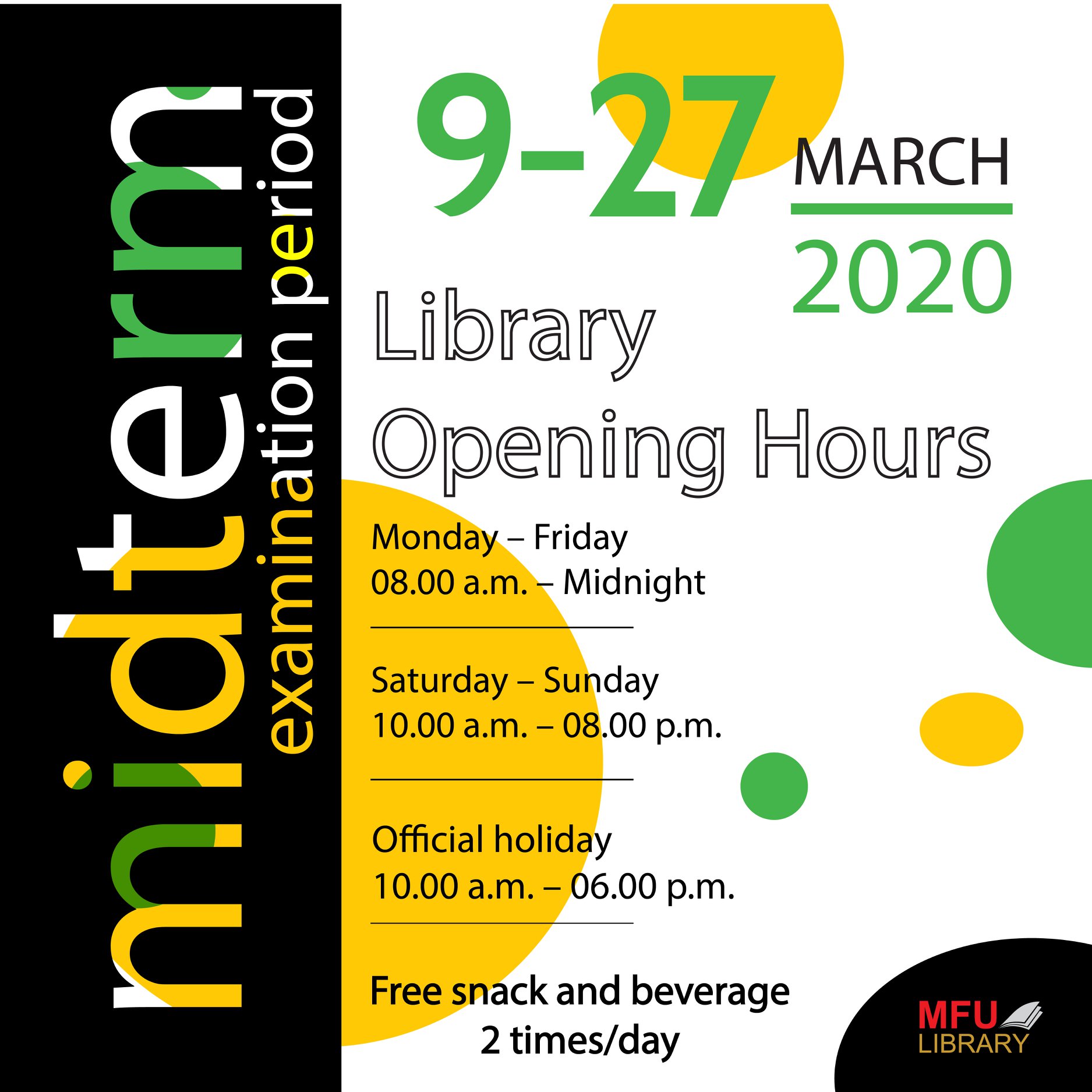 MFU Library - (English below)... | Facebook