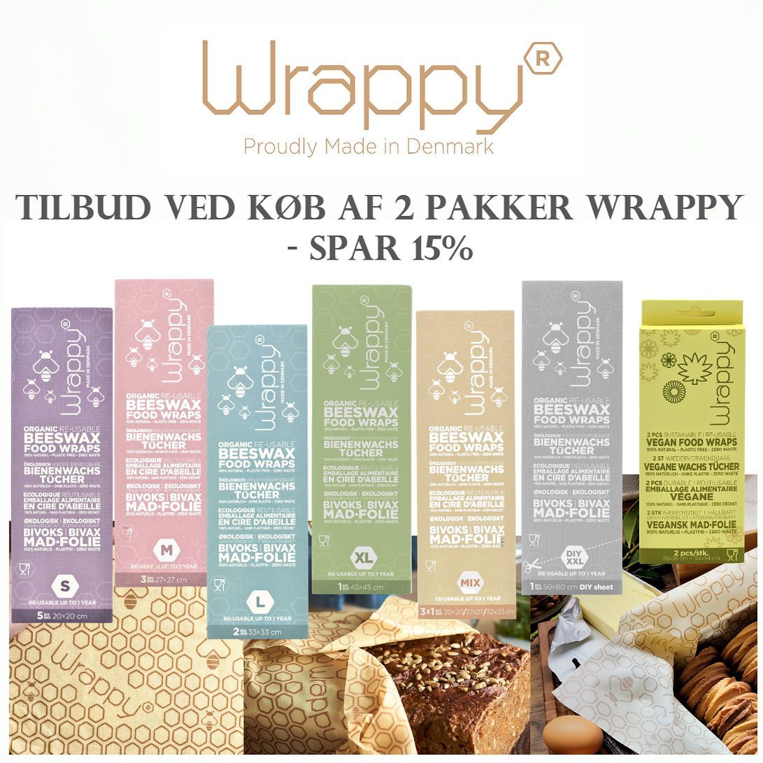 Suztain - SPAR 15% - TILBUD ved køb af 2 pakker Wrappy 😍...