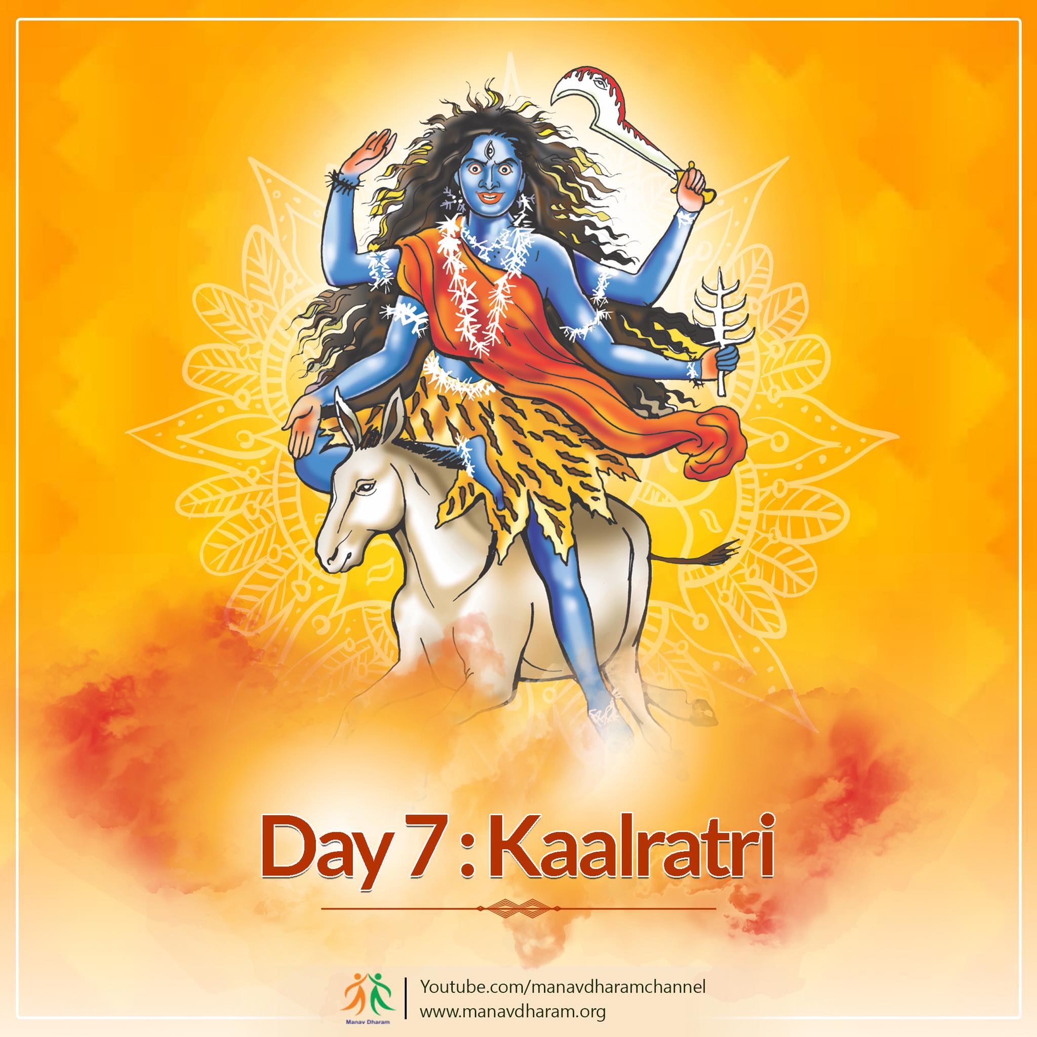 Manav Dharam - Goddess #Kaalratri is the seventh form of Goddess Durga ...