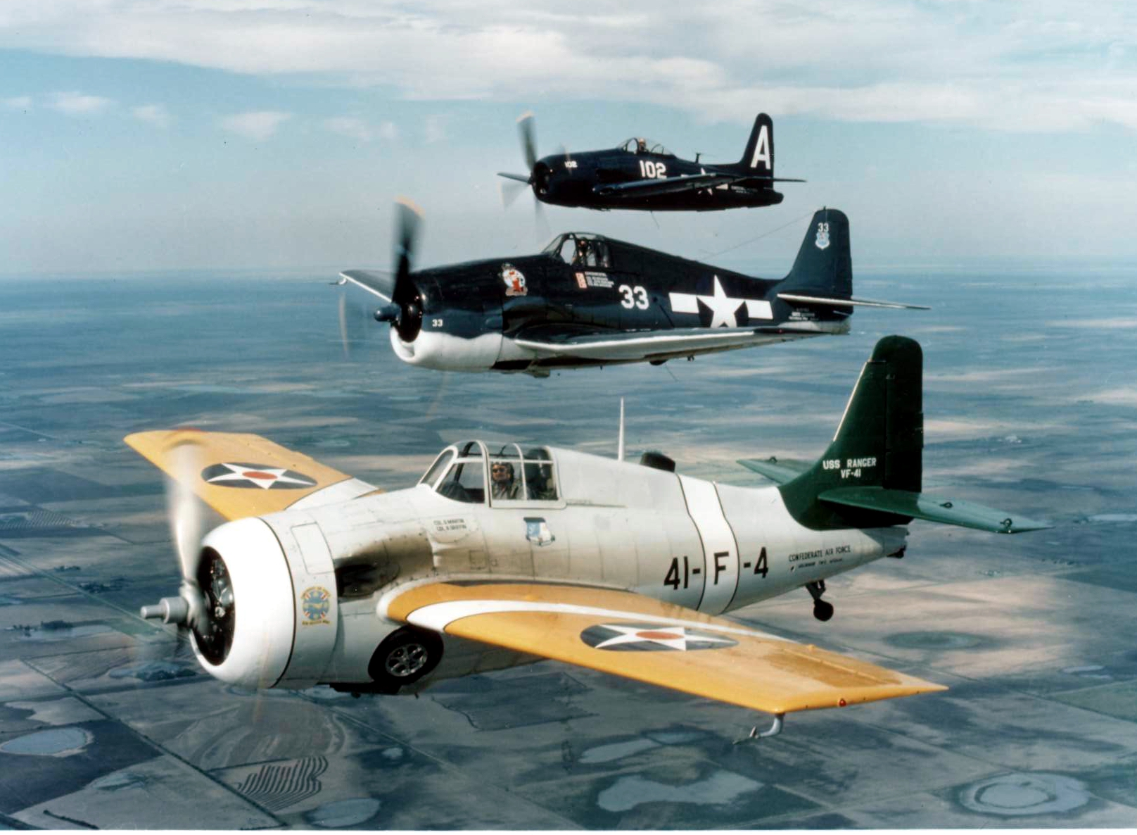 F4F Wildat F6F Hellcat and F8F Bearcat