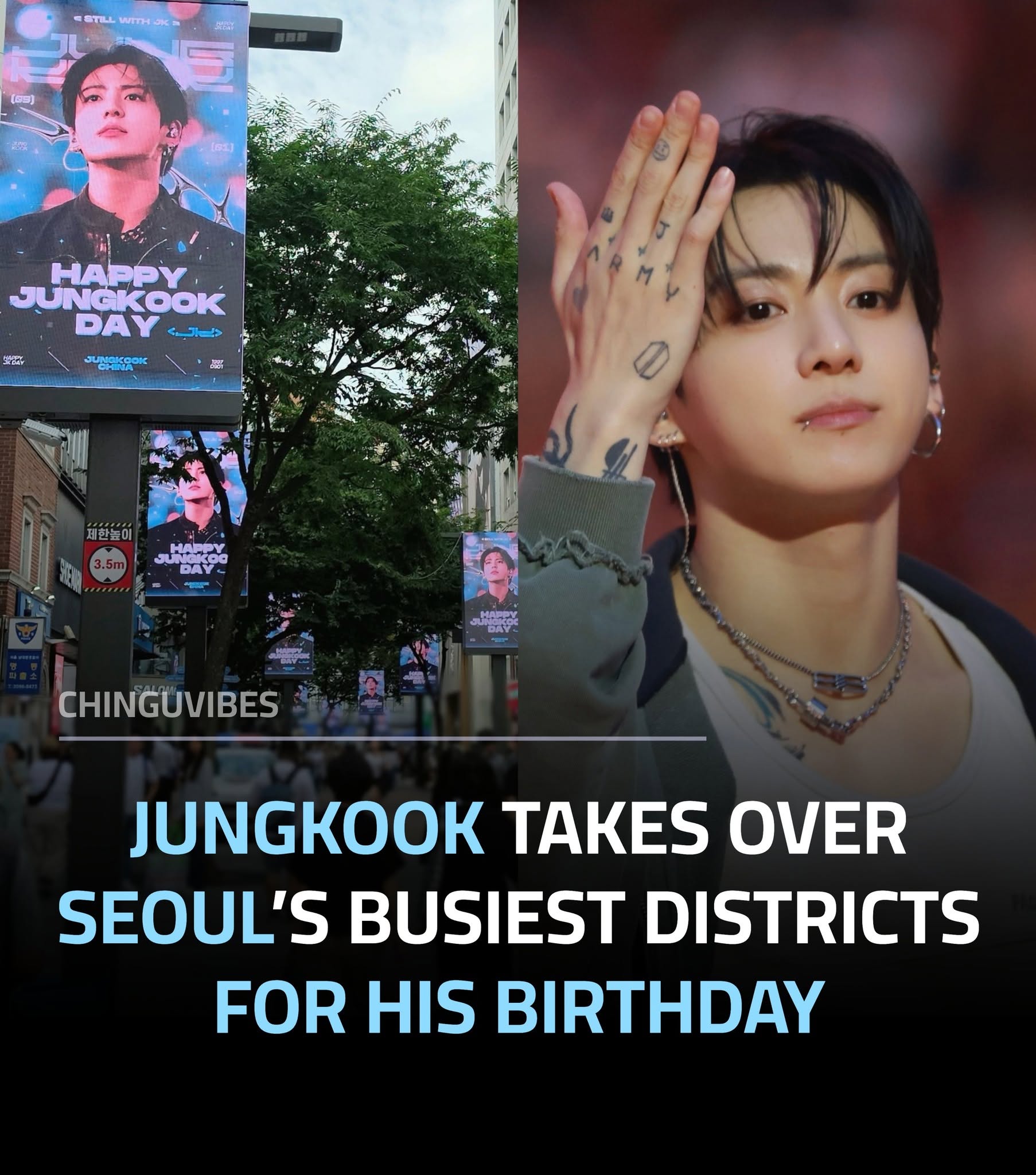 Jungkook and RM birthday event in Koreatown on September 4th