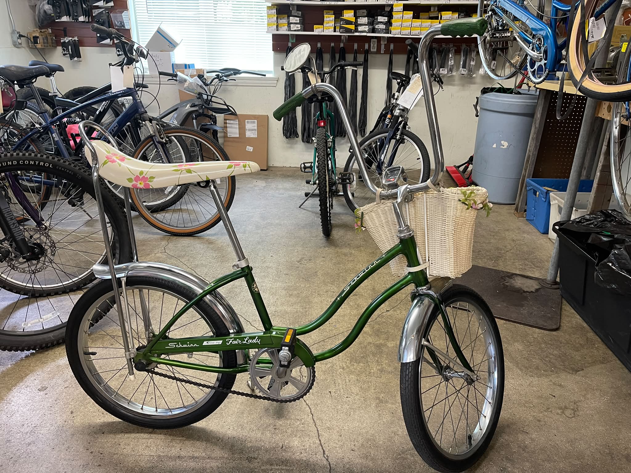 I had the Schwinn Fairlady stingray, bought at Adair bike shop.