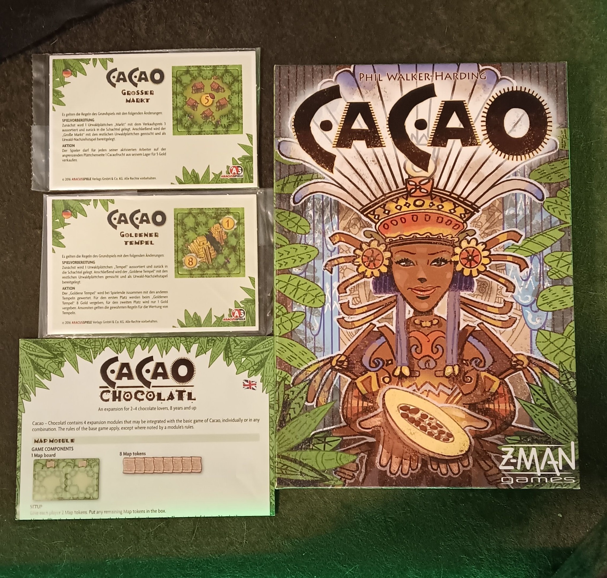CACAO game with Chocolatl, Grosser Market, and Goldener Temple