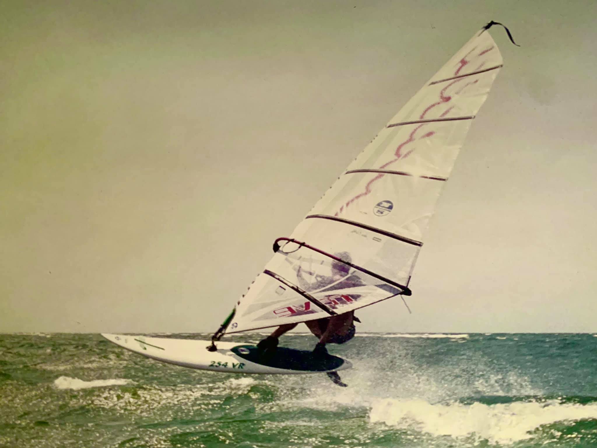 Not very old school, but I love the profile of this 2005 Naish 