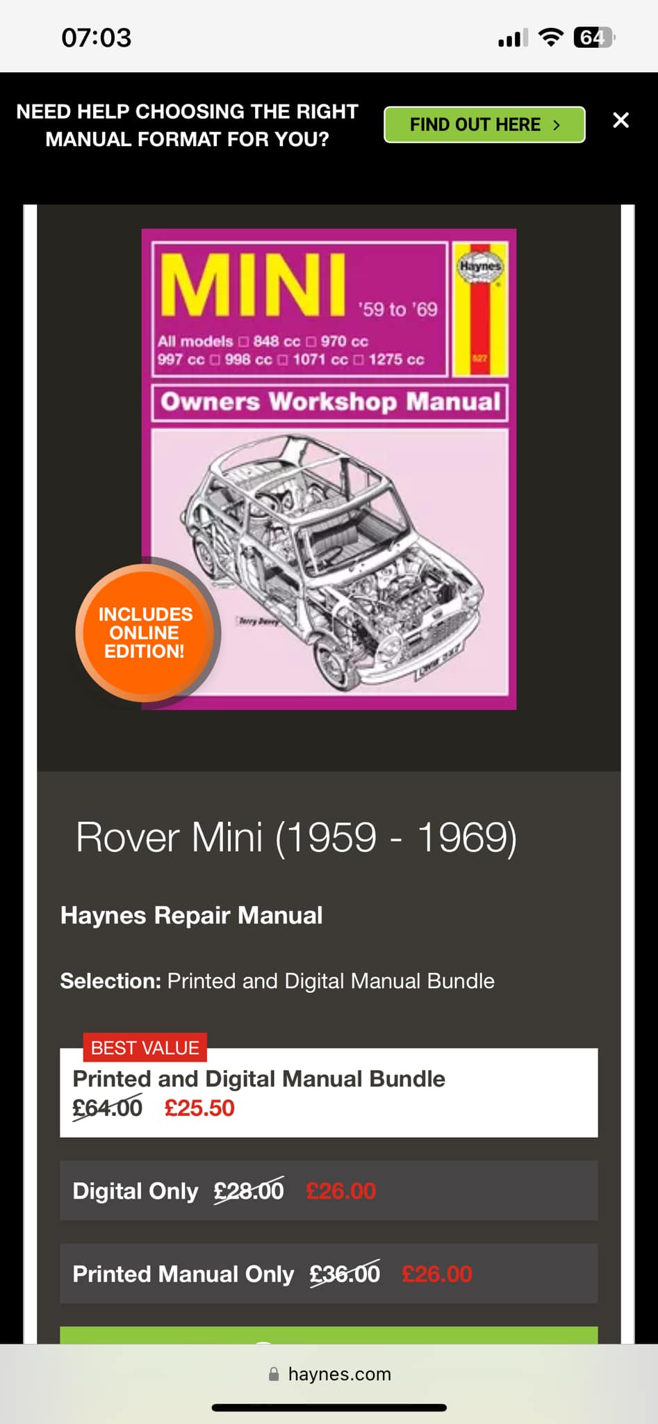 Haynes Manuals® 24041 - Repair Manual