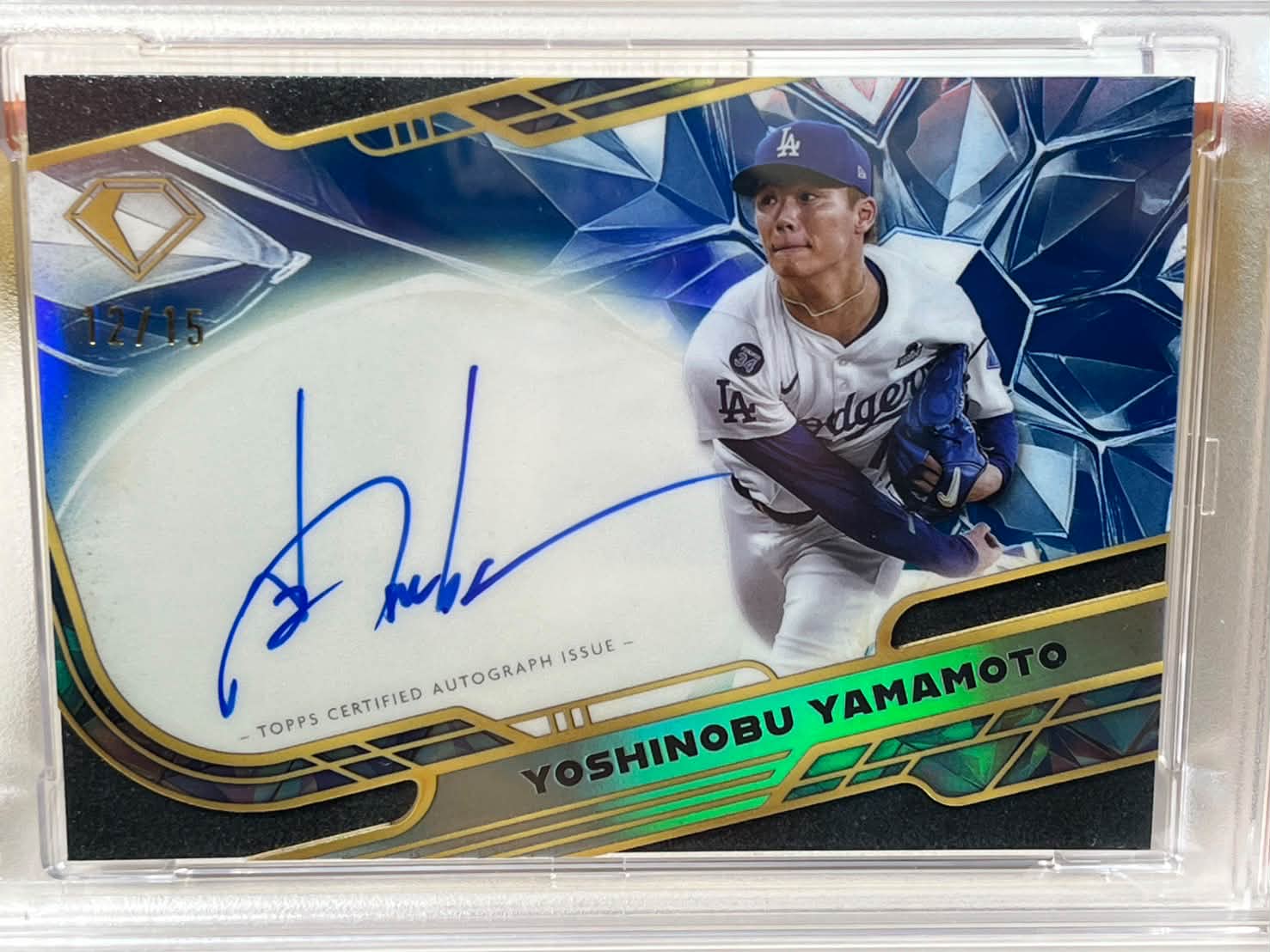 售山本由伸2025 DIAMOND ICONS CHROME 15/AUTO BLUE REFRACTOR