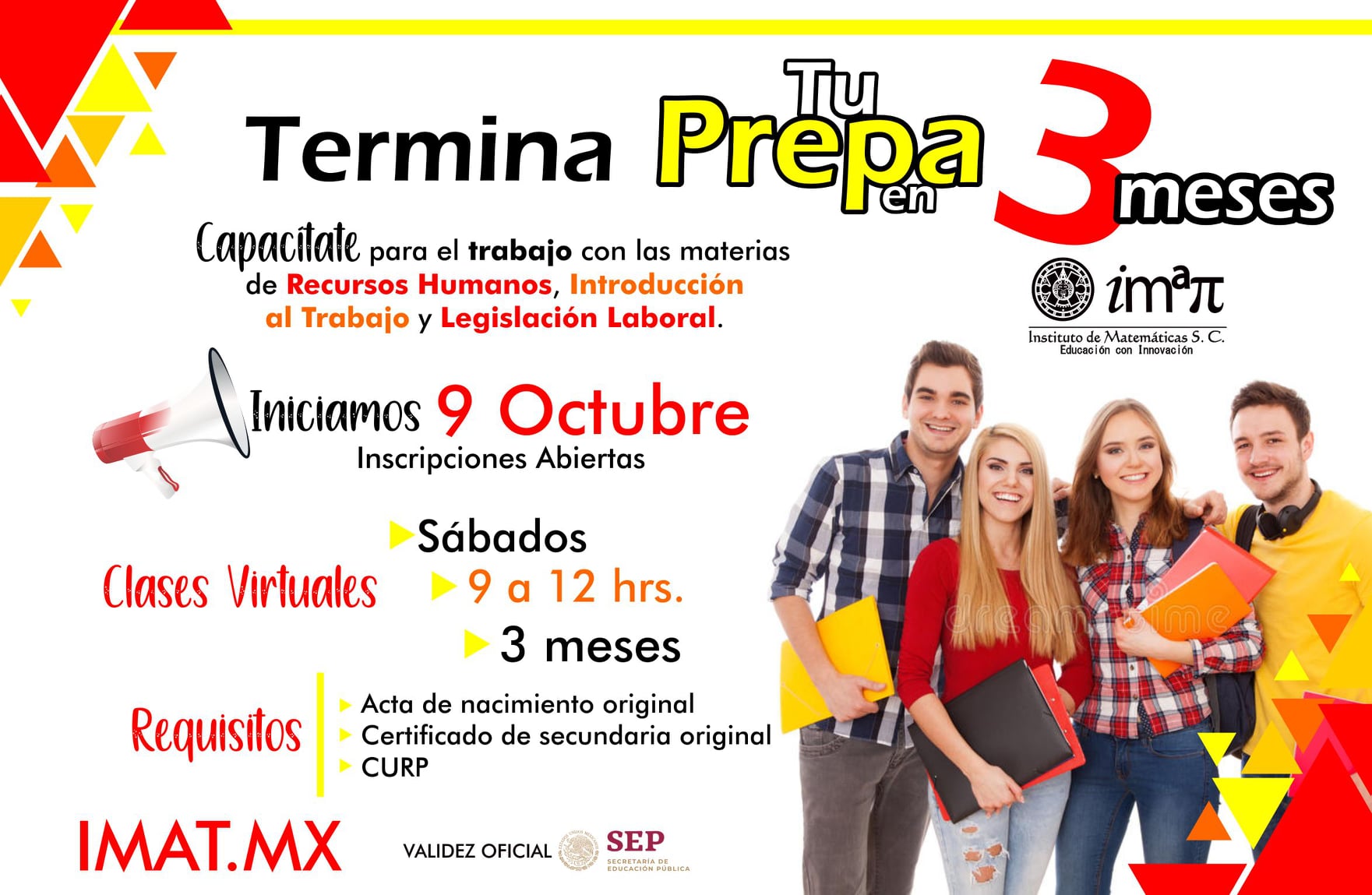 Termina tu Prepa en ¡3... - IMAT tu bachillerato en 3 meses | Facebook