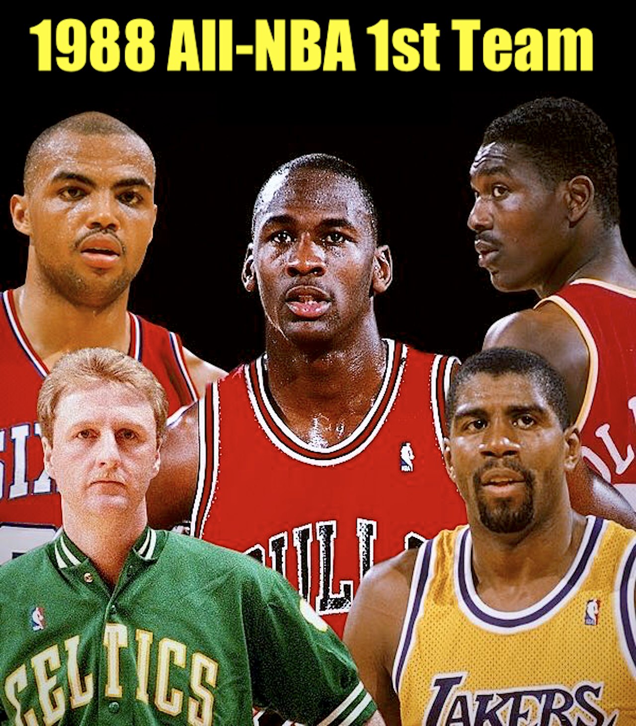 The Best All-NBA 1st Team in NBA history! The 1988 All-NBA 1st 