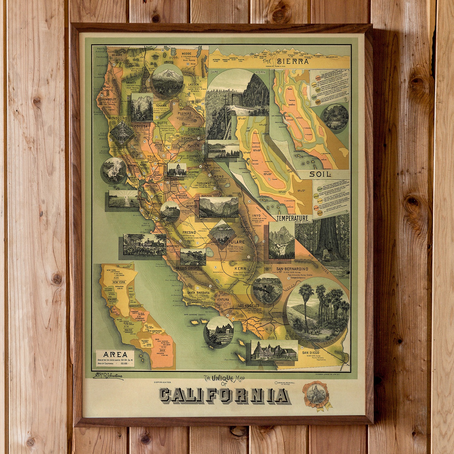 Muir Way Maps - Our Unique Map of California depicts the...