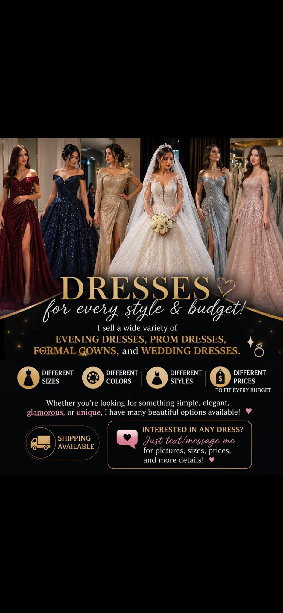 where to sell prom dresses ✨ EVENING & WEDDING FOR SALE ✨ Gold INCLUDES:PANT CHAIN Catalogue Women’s Pure Cotton Printed