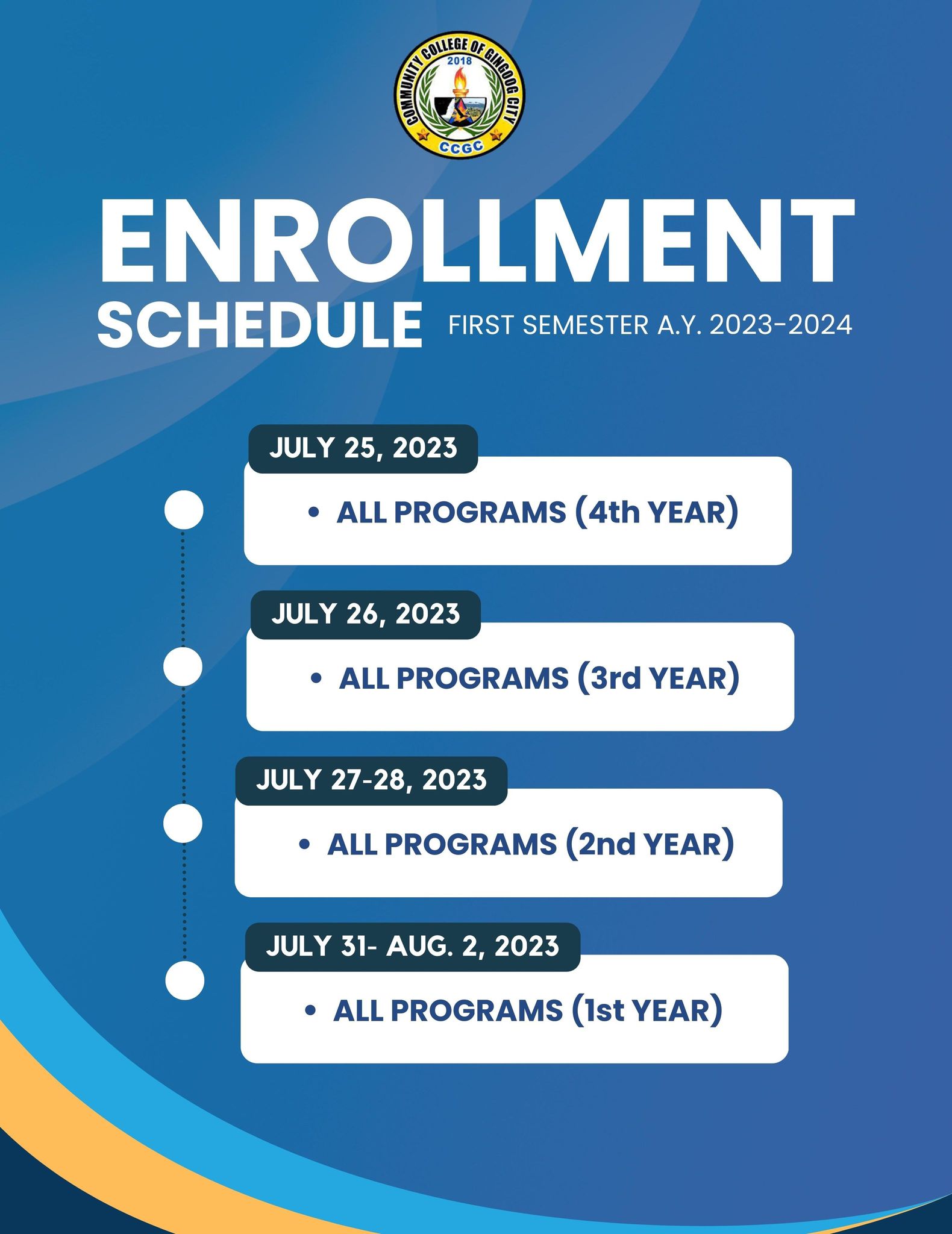 GET READY! Enrollment Schedule for... - GCUC Entrep Program | Facebook