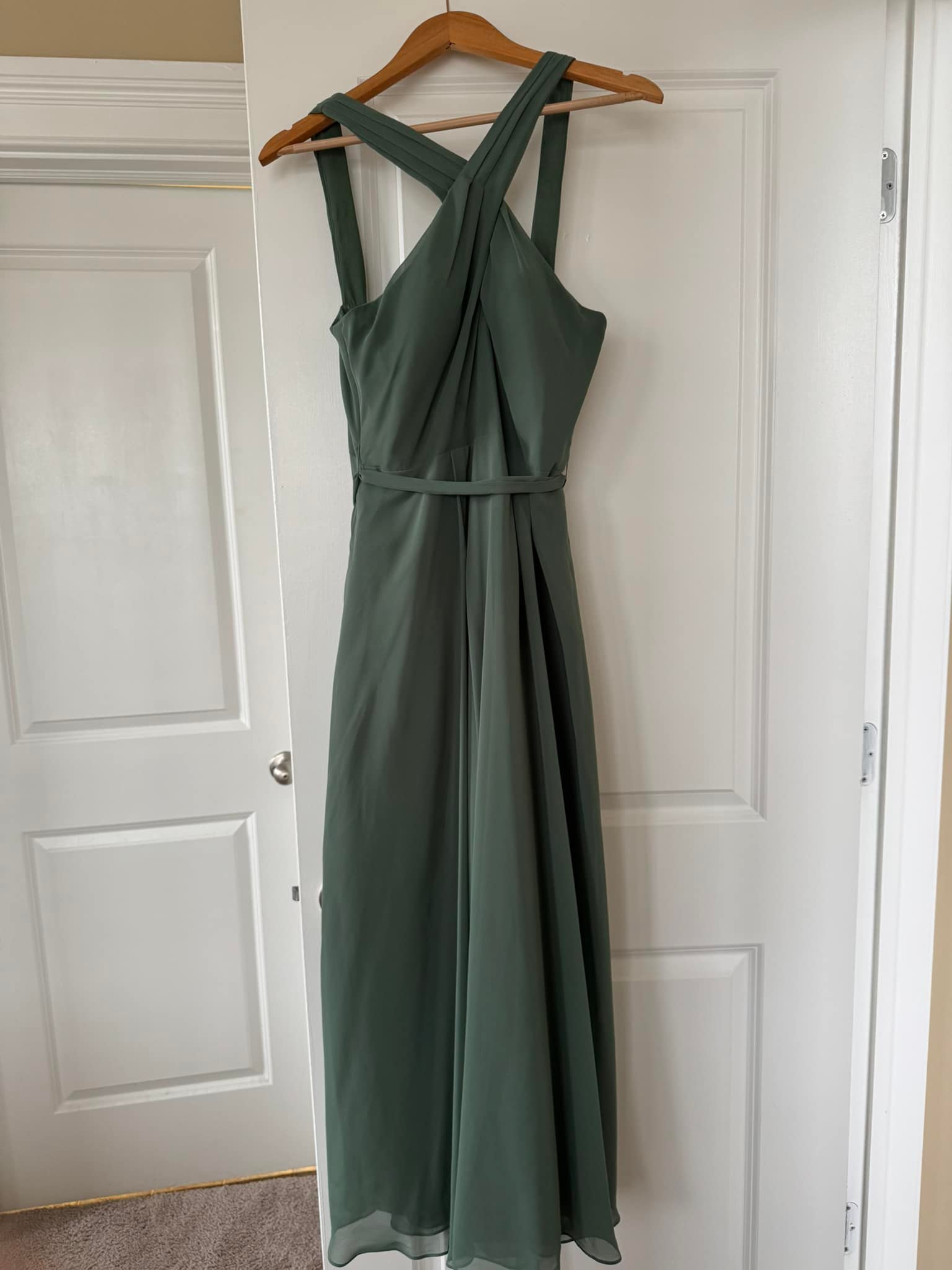black cross neck bodycon dress Junie Cross/Over Slinky Maxi / | MESHKI Size:XL - 10(US) - 14(UK) SX-LY Grandmother’s Southern Dressing with With three enticing color
