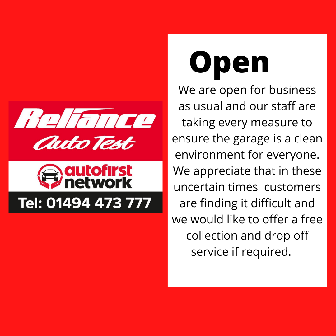 Just remember that we are still open... - Reliance Auto Test | Facebook