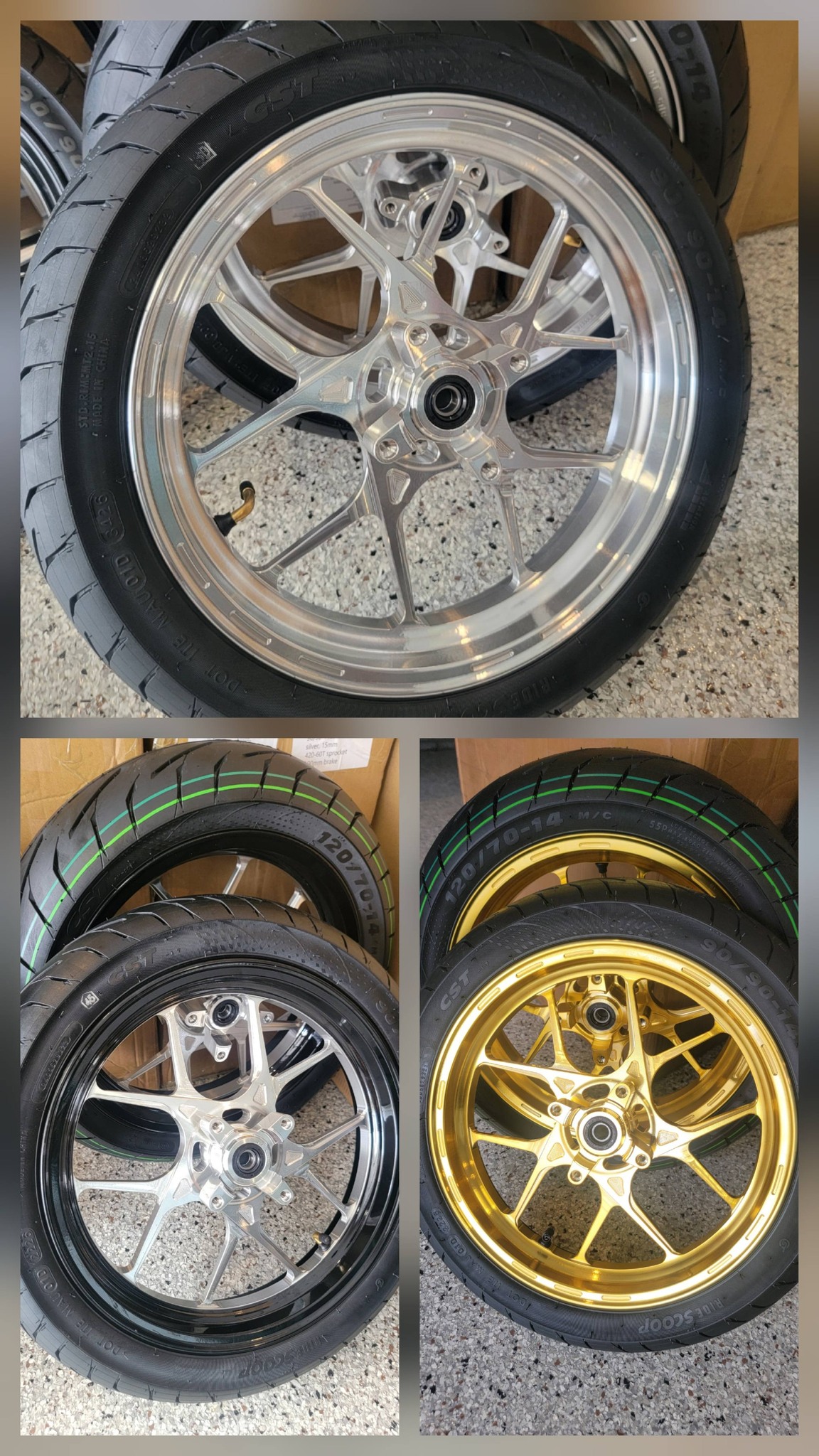 ジョン  ② 16インチホイール 14 inch CNC supermags now available at iconicmotosusa.com
