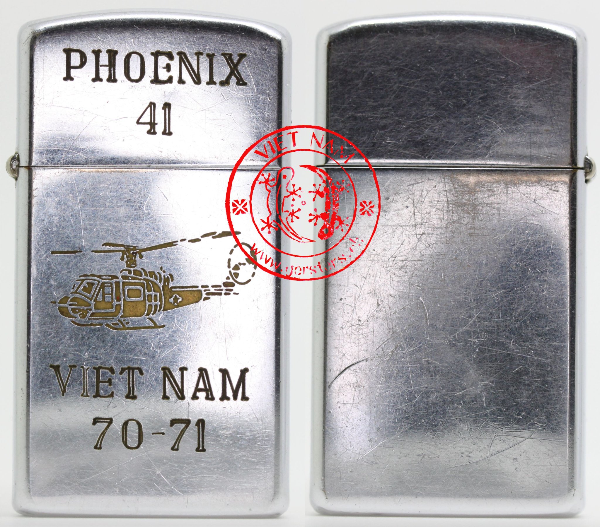 Vietnam Zippo, Zippo of Gregory M Groover, PHOENIX 41 (Company C 