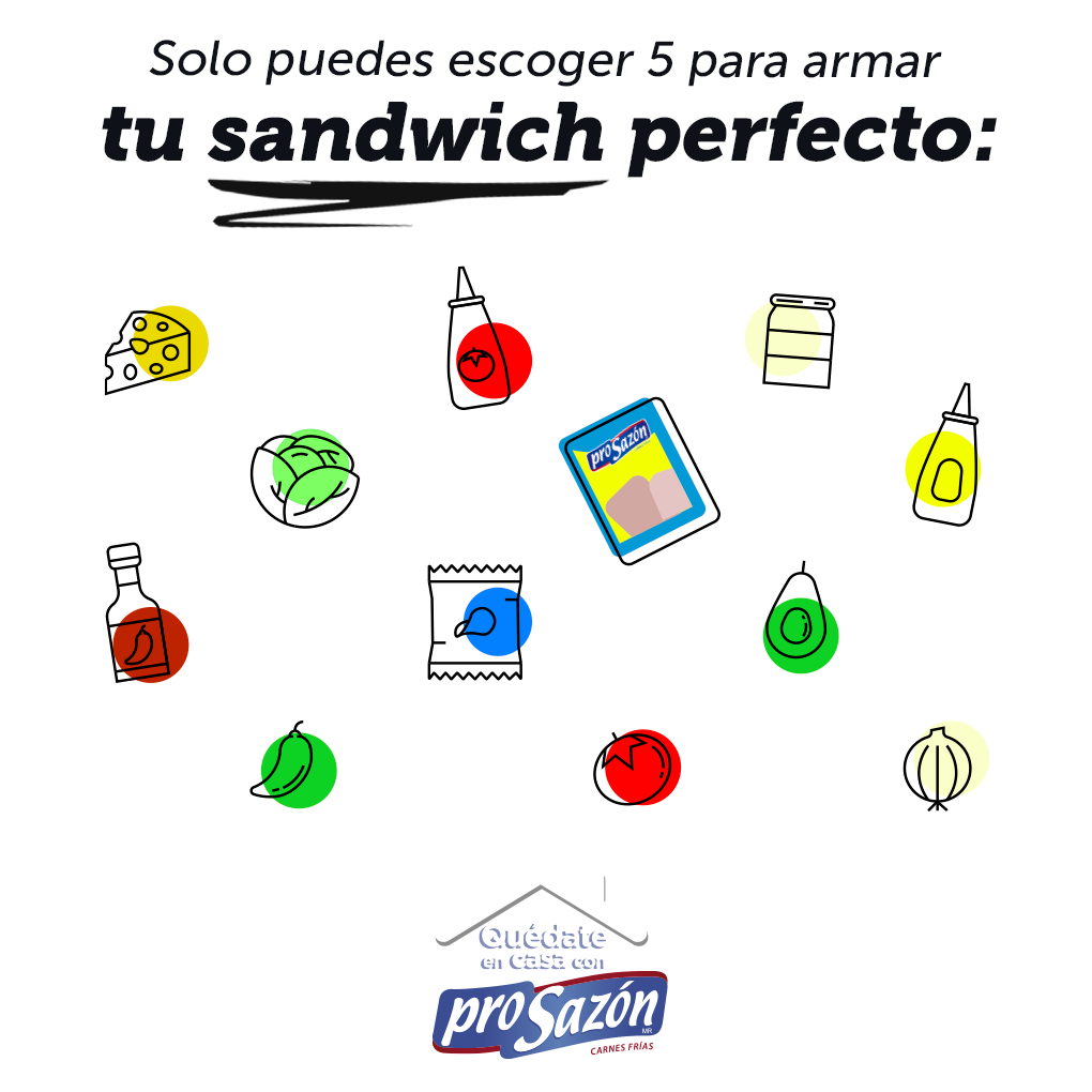 ProSazon - Arma tu sandwich ideal con solo 5 ingredientes... | Facebook
