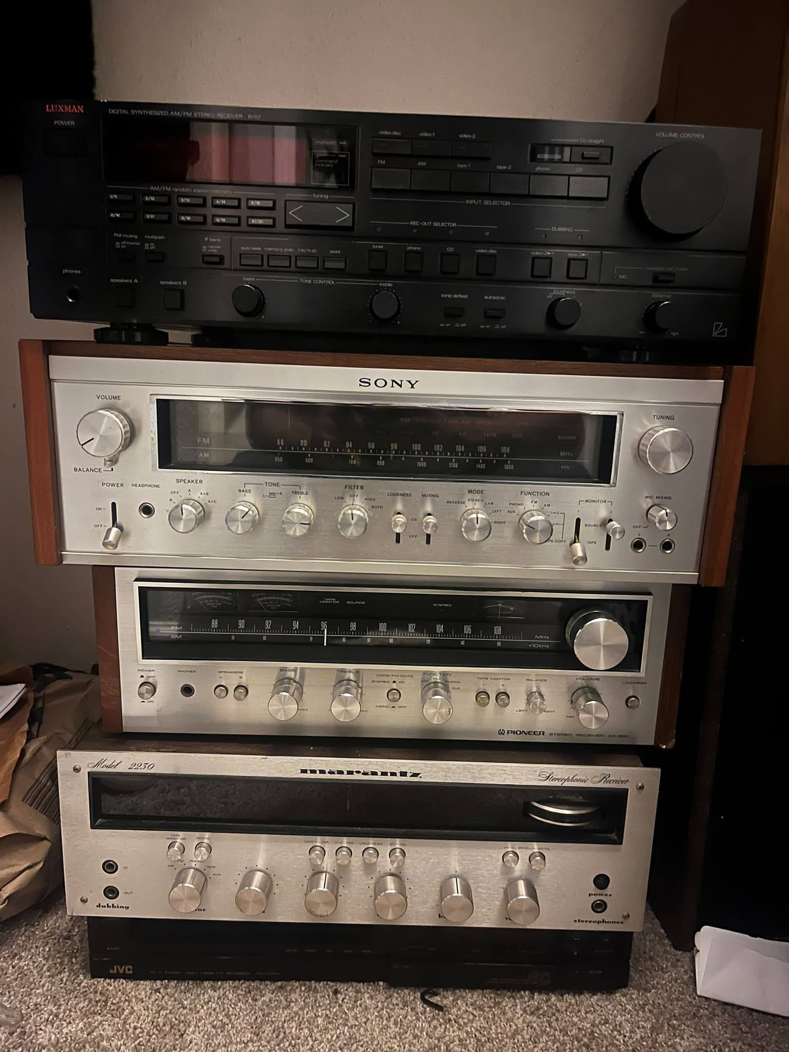 My first good SW receiver: a Sony TR-812, made in 1960.