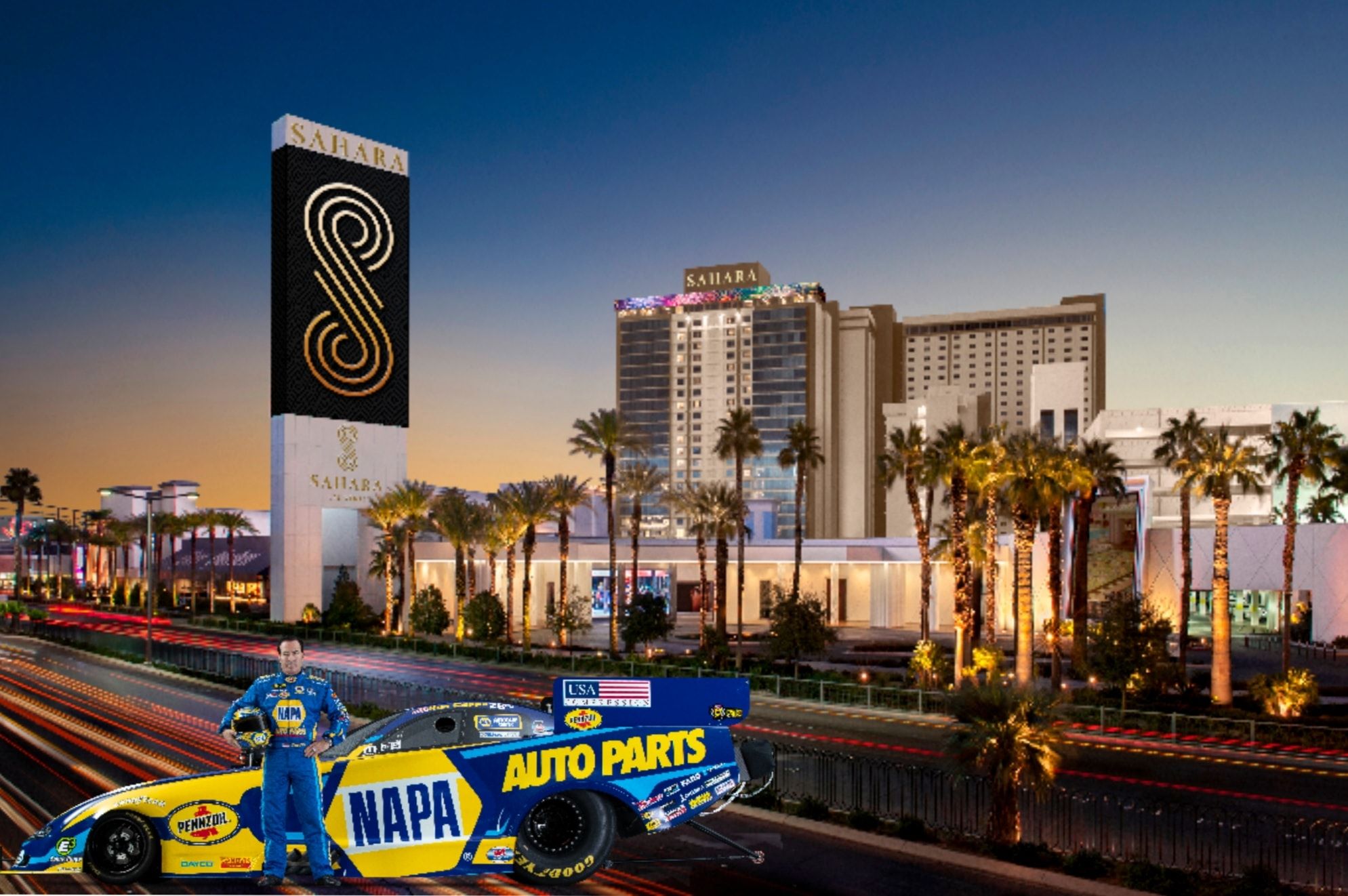 Viva Las Vegas. Next up, PHX. #Pennzoil400 // #Alsco300
