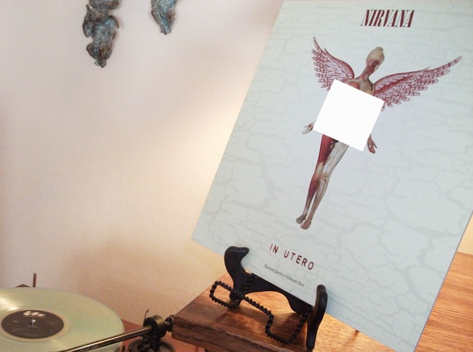 Nirvana's In Utero original clear vinyl pressing