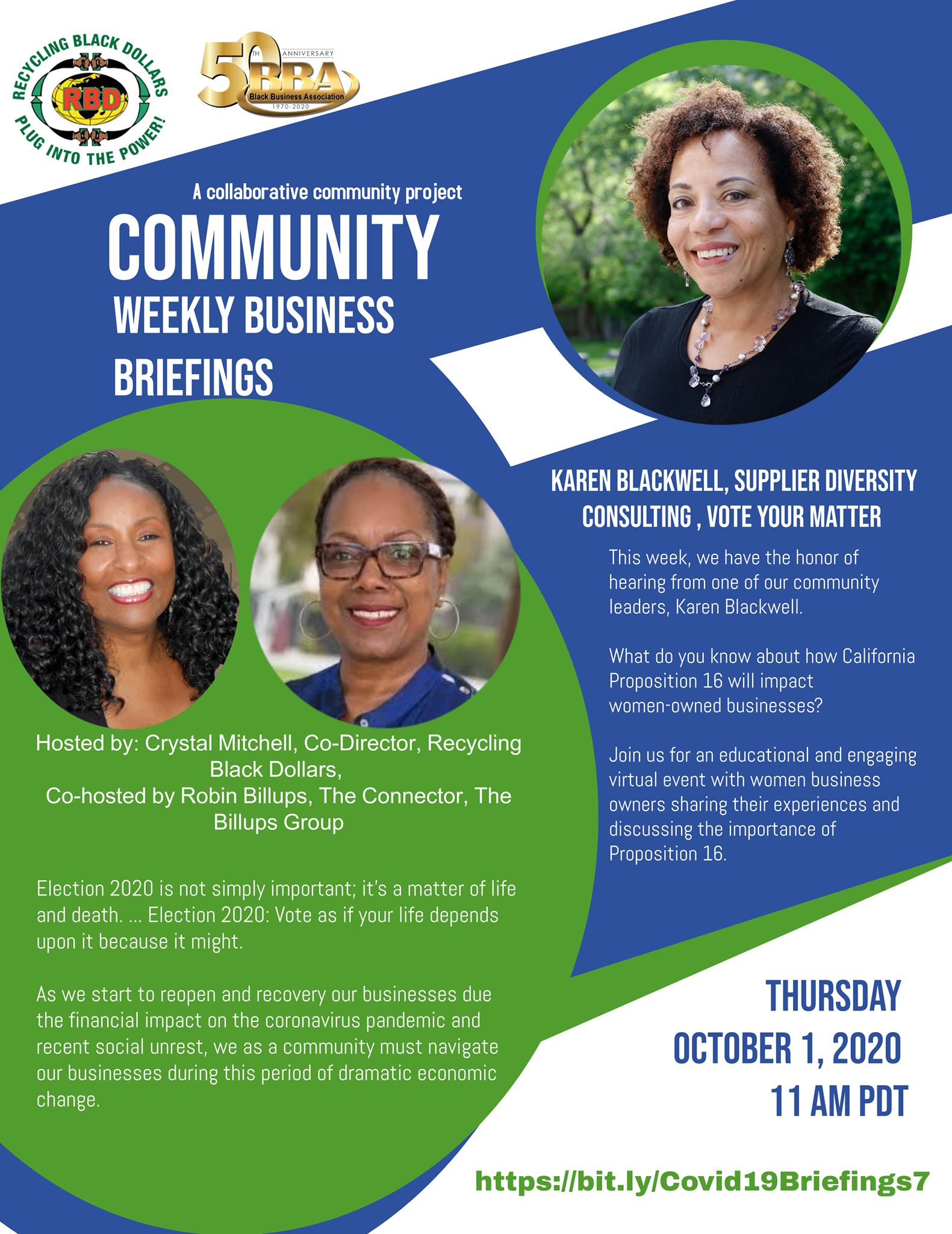 Recycling Black Dollars Join Us For The Weekly Community Business Briefings For October Our Discussions Will Focus On The Upcoming Election November 3 2020 The Fate Of The American Republic And The recycling black dollars join us for