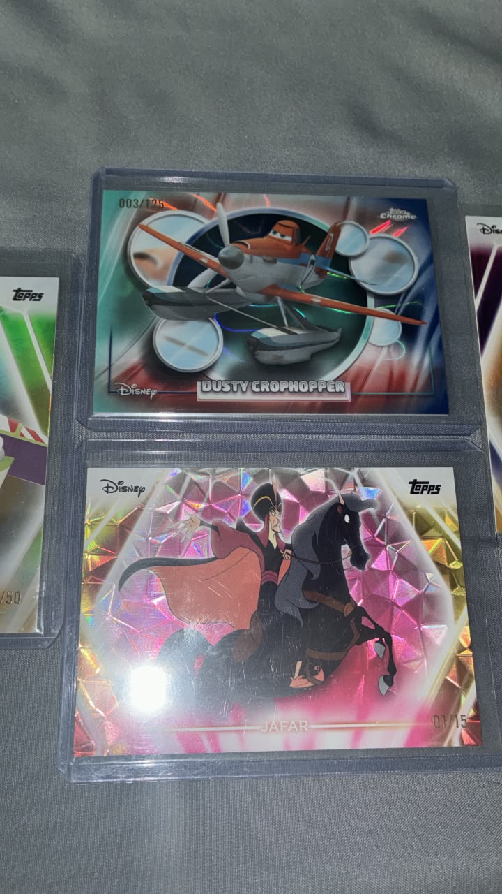 Trading refractors, numbered, and shiny Lorcana cards for sealed