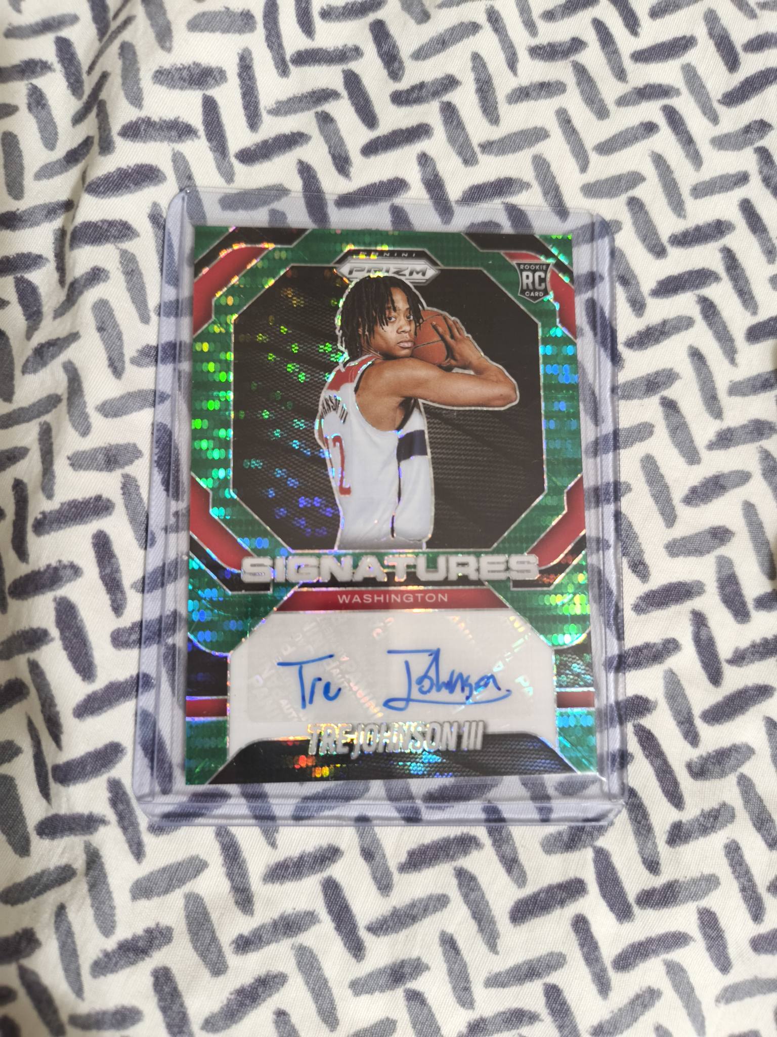 Freshly pulled! Green auto 13/25! PRZM RC SIGNATURES WASHINGTON