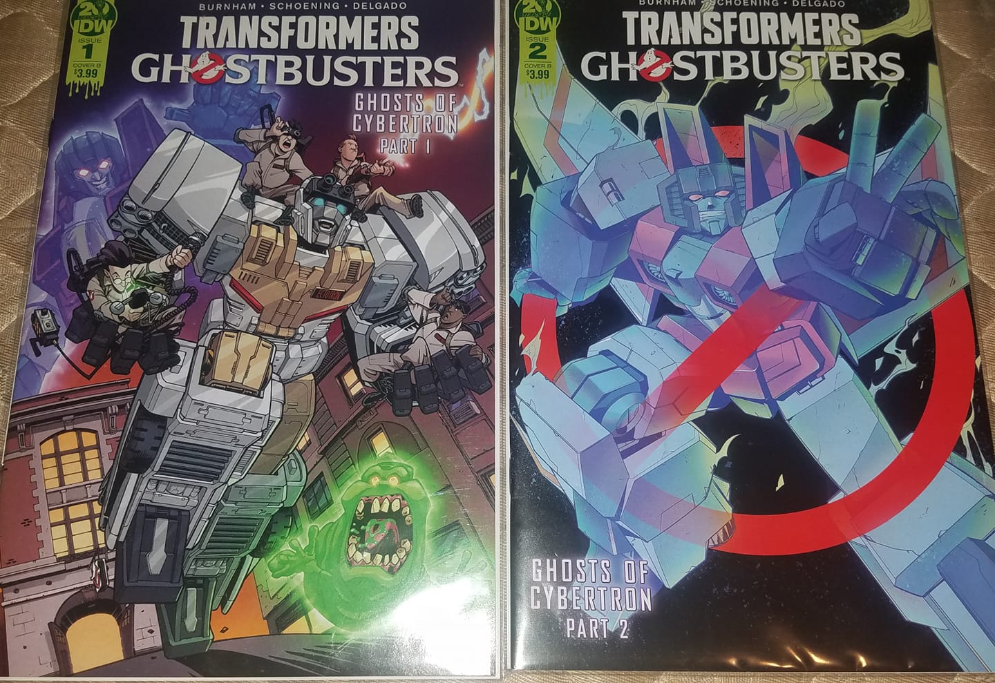 Comic store with Ghostbusters Transformers crossover comics?