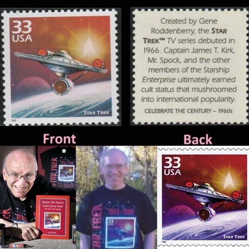 09-17 Star Trek Stamp Released in 1999. The U.S. Postal Service