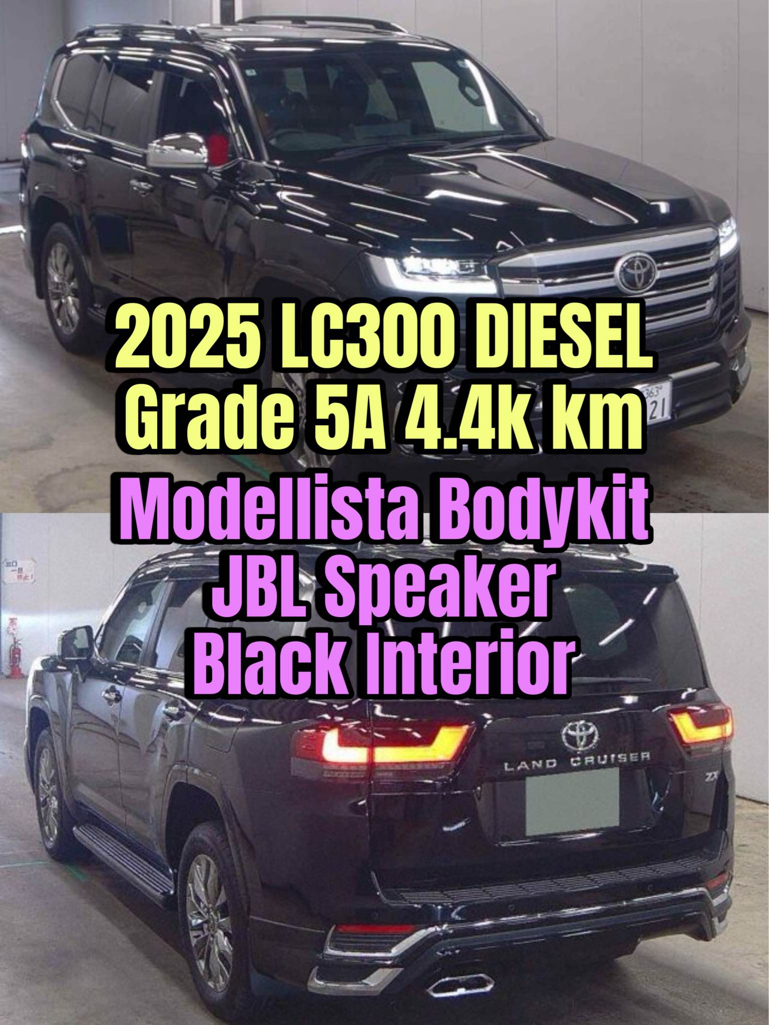 🚗 2025 Toyota Land Cruiser 3.3 ZX Diesel 🚗 Grade: 5A Mileage