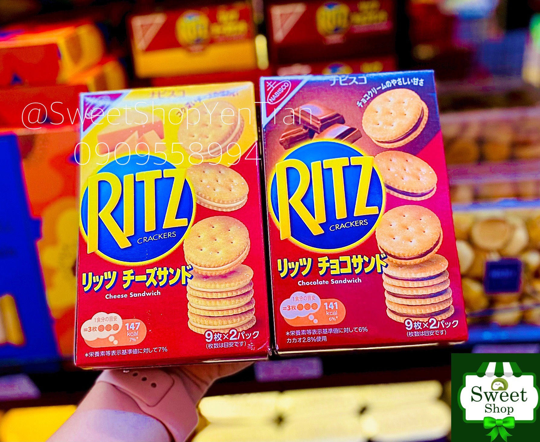 🥯🧀 Bánh Ritz kẹp nhân Nhật Bản về lại... - Sweet Shop Online
