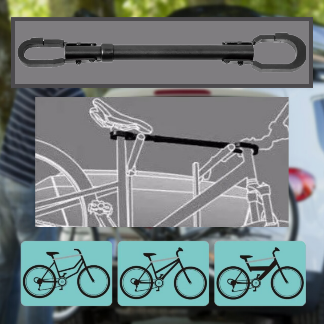Soporte Para Cesta De Bicicleta – Juego De 2 Barras De Acero Ajustables, Compatibles Con Bicis De 20 A 26 Pulgadas