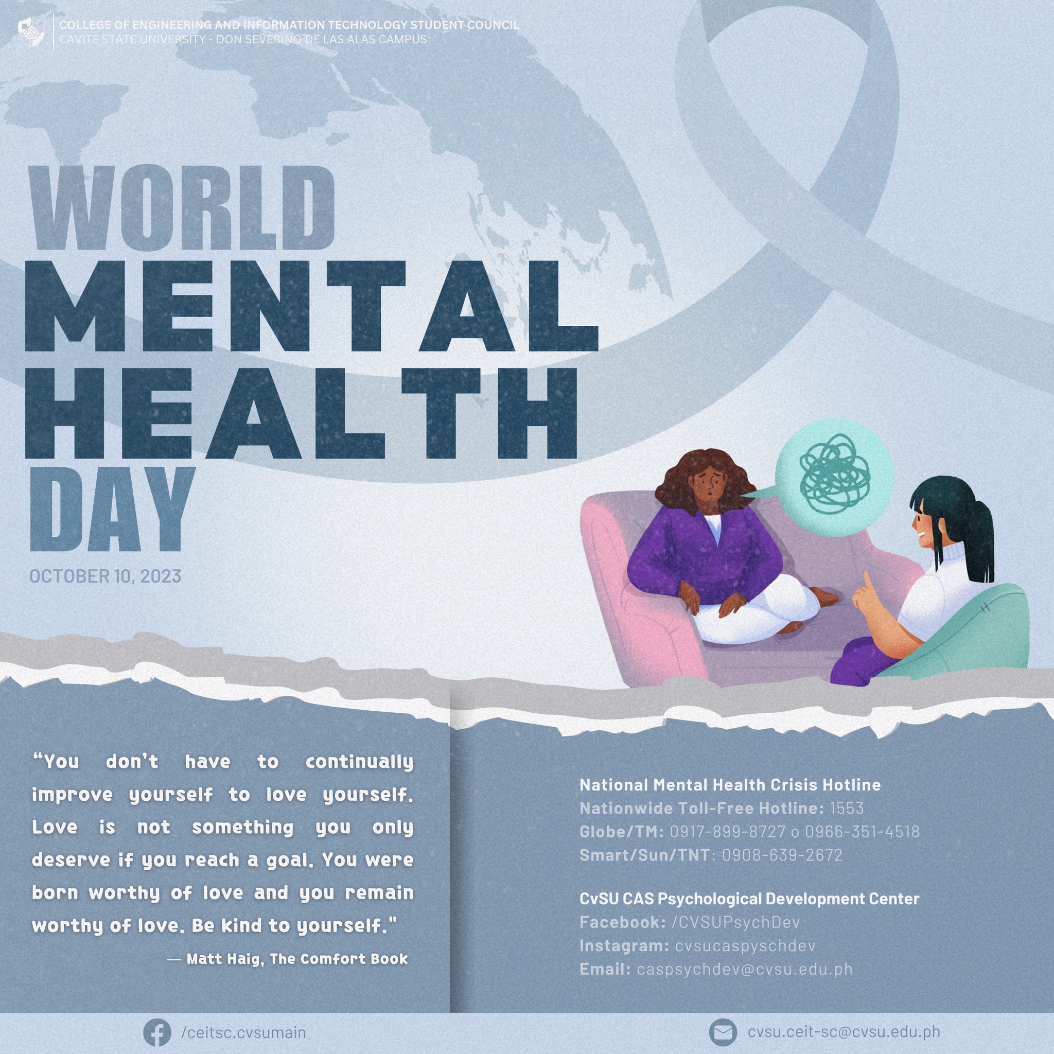 World Mental Health Day Tiger!! 🌎🐯 “You don’t have to continually ...