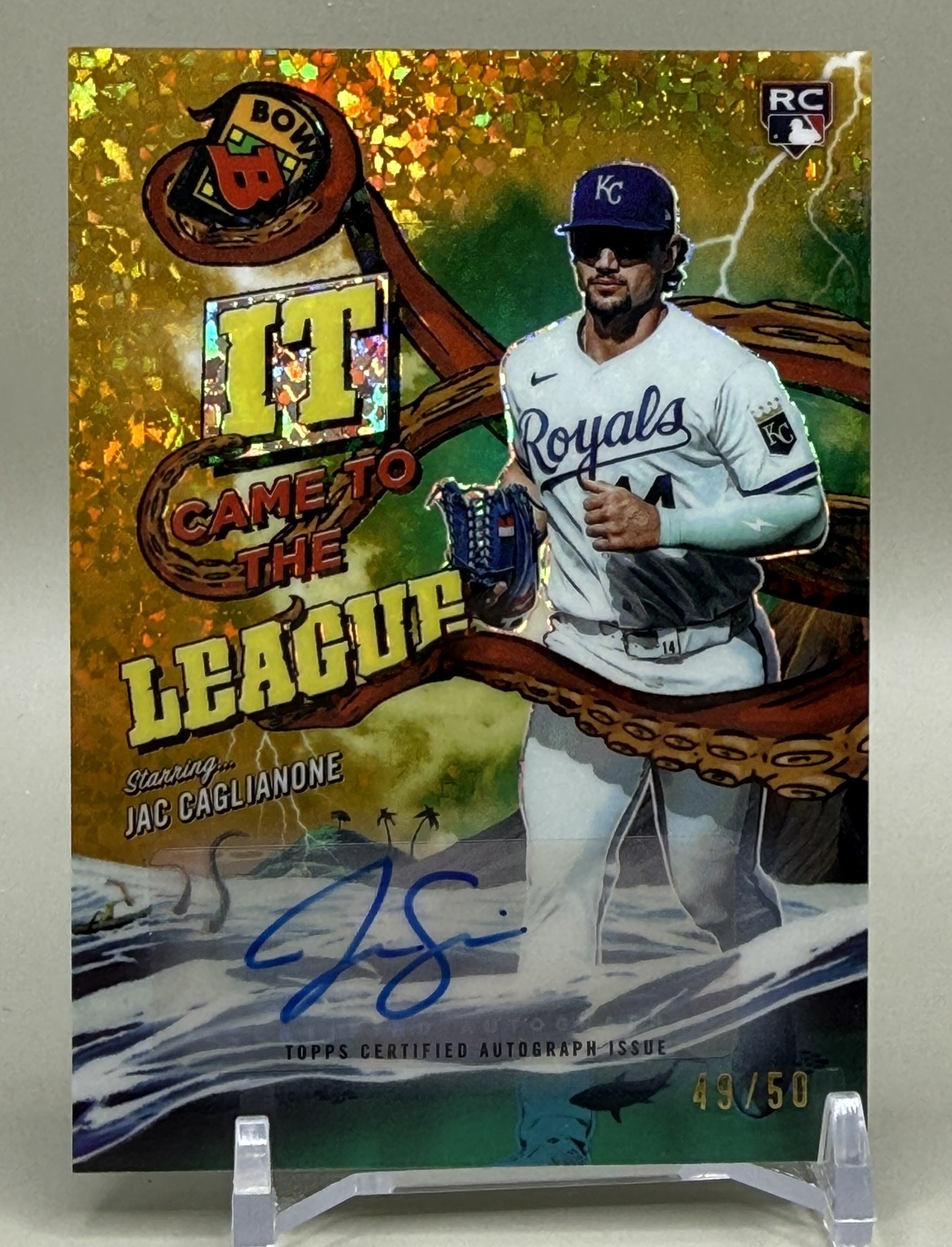 FIRST LOOK: Jac Caglianone's 1-of-1 autograph in Topps Chrome