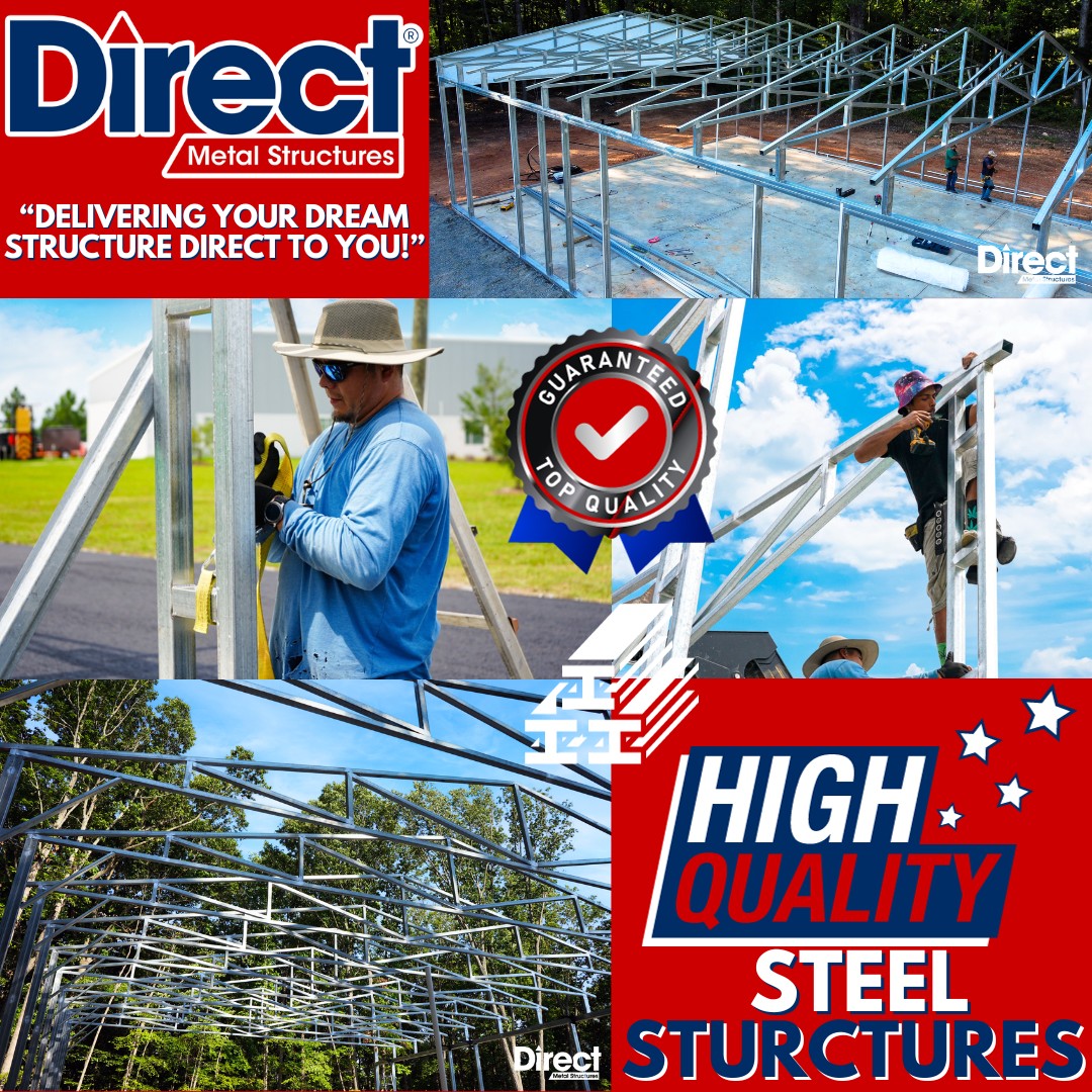 Why do we utilize steel for our... - Direct Metal Structures | Facebook